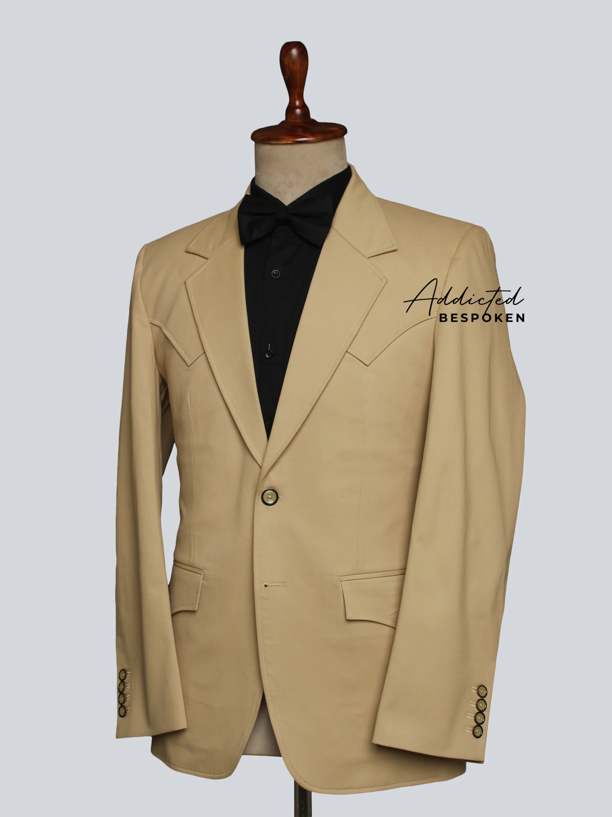 1930s Vintage Desert Sand Tailored Suit - Image 4