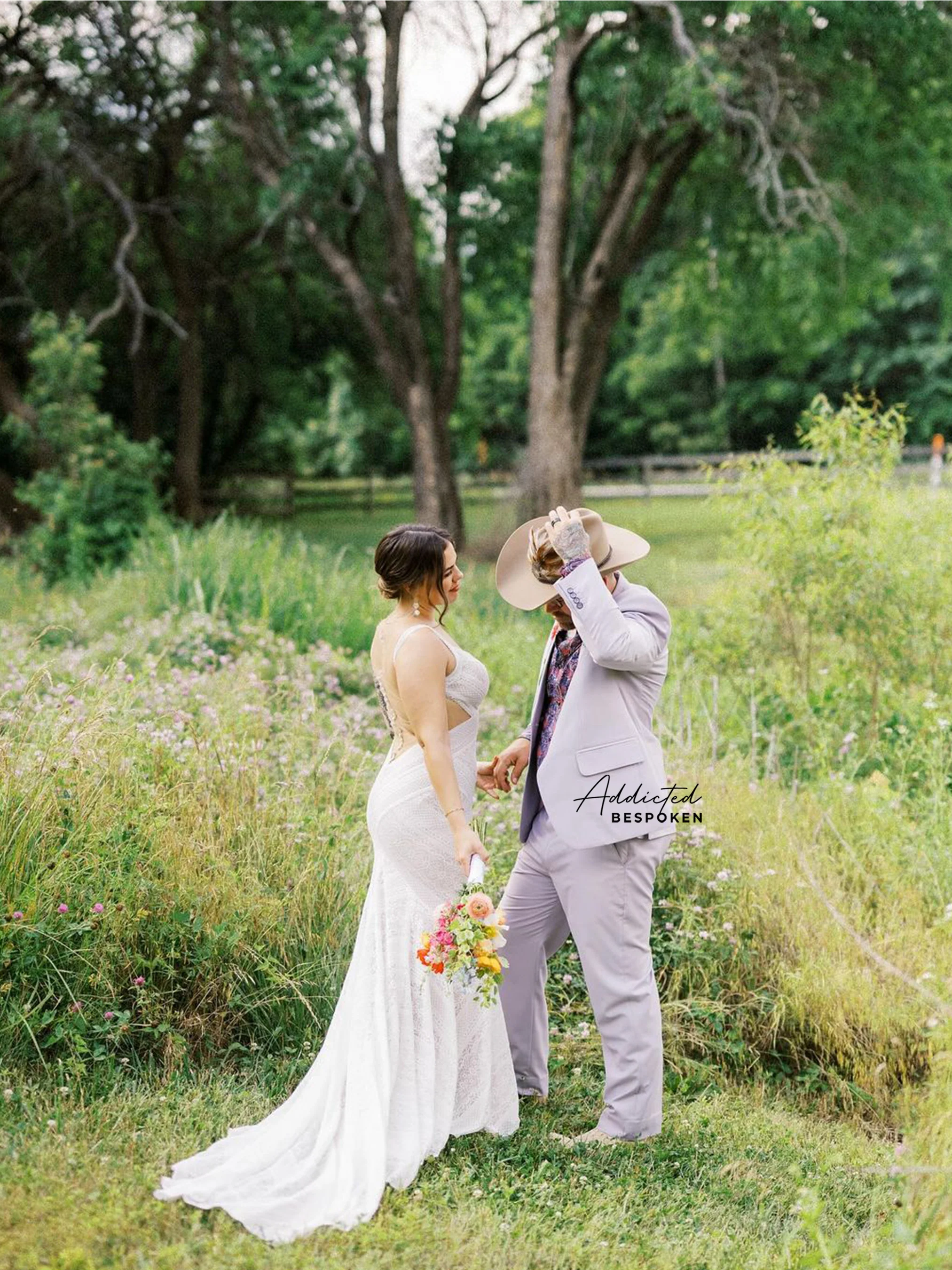 Adorned Floral Wedding Suit - Image 2