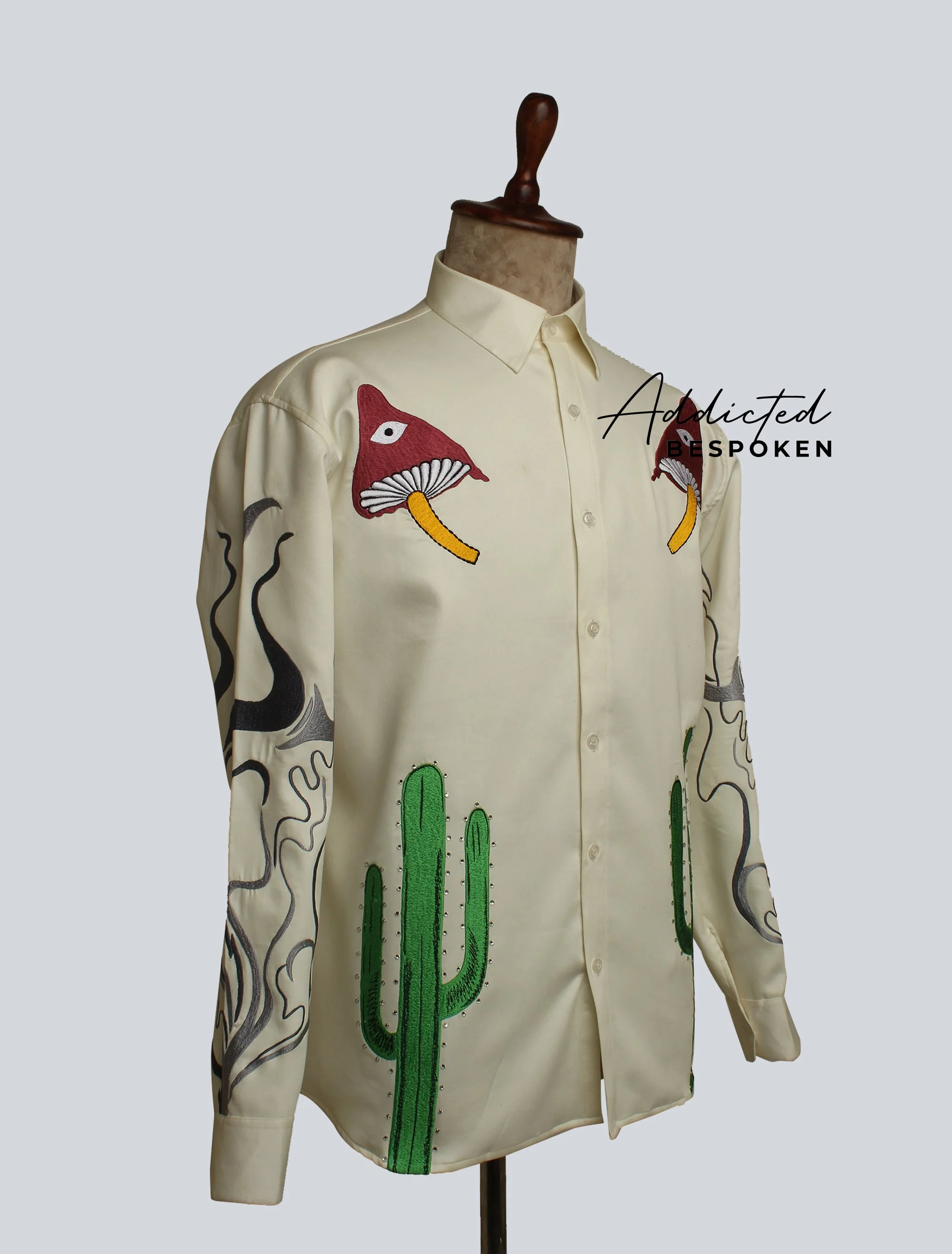 Alien Cactus Embroidered Shirt - Image 4