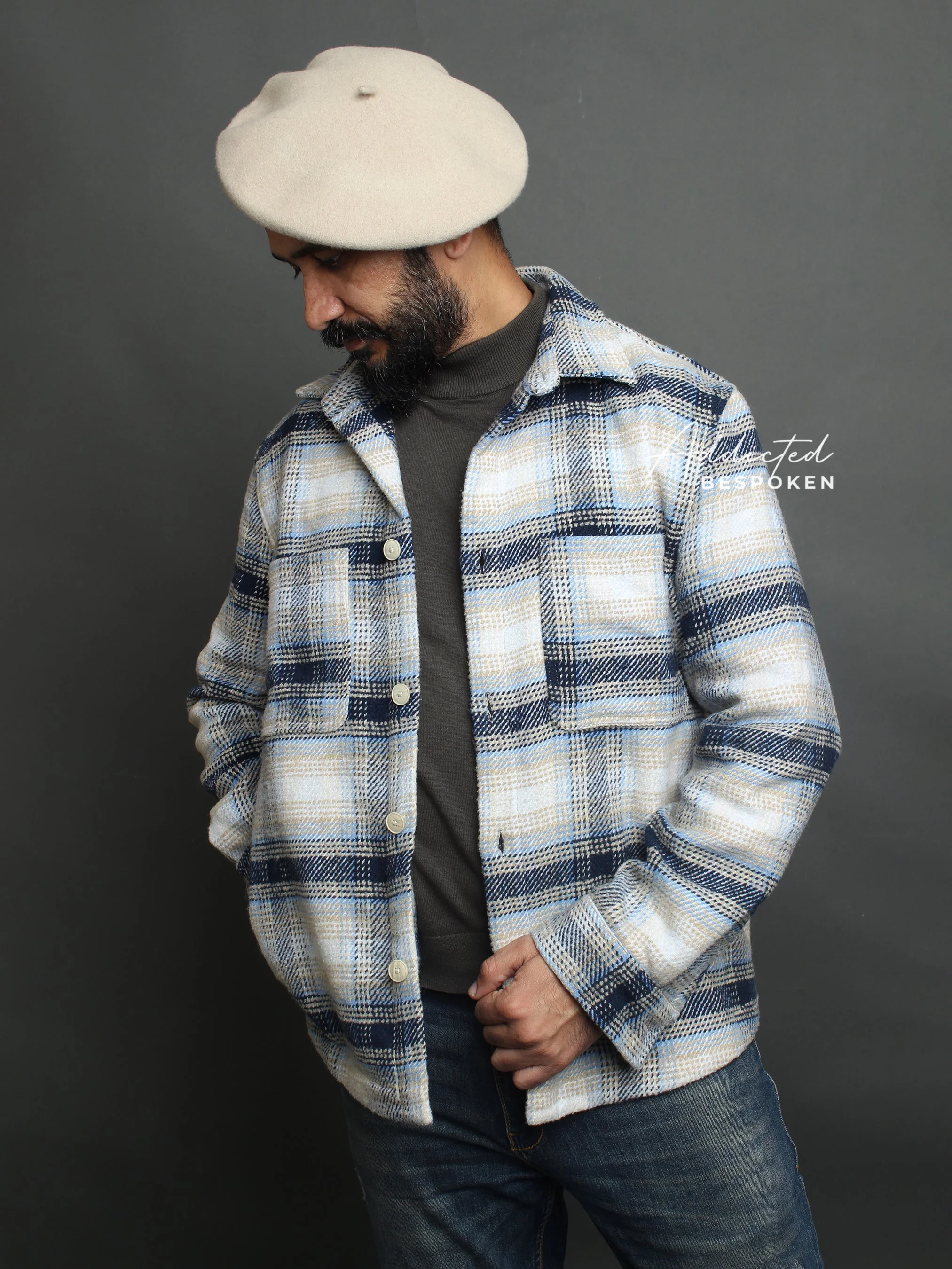 Arctic Frost Checkered Shacket - Image 4