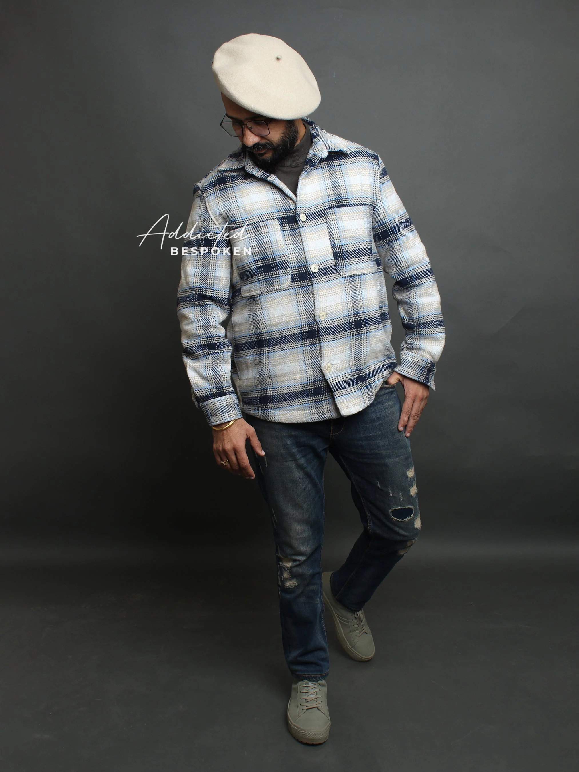 Arctic Frost Checkered Shacket - Image 6