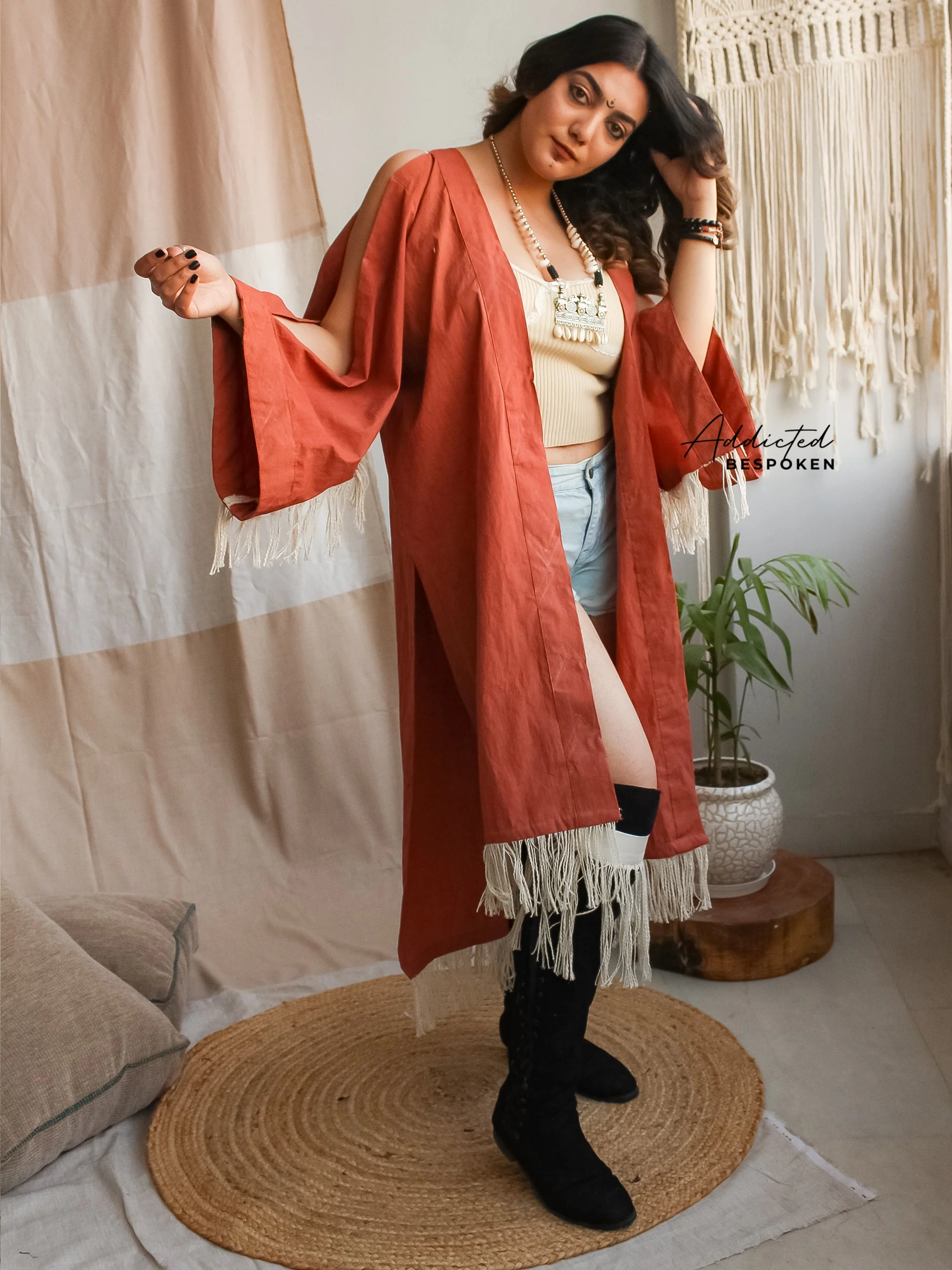 Artisan Fringe Kimono Jacket (CLS) - Image 4