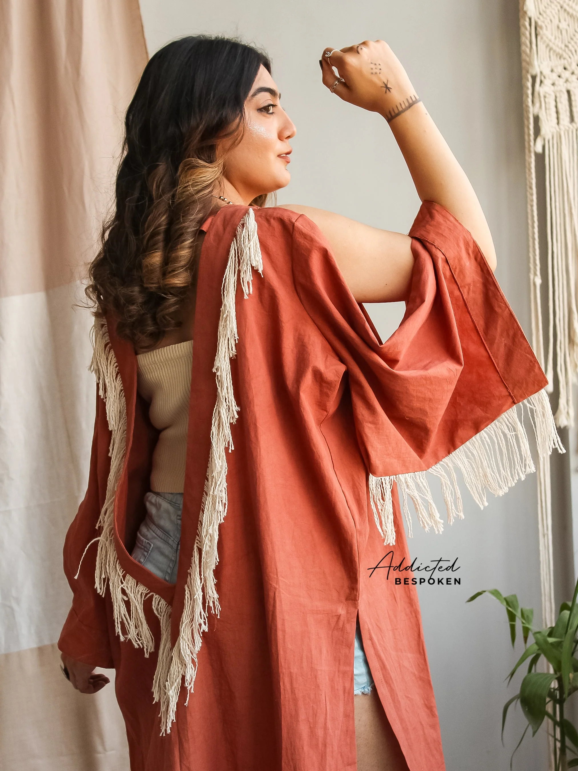 Artisan Fringe Kimono Jacket (CLS) - Image 7