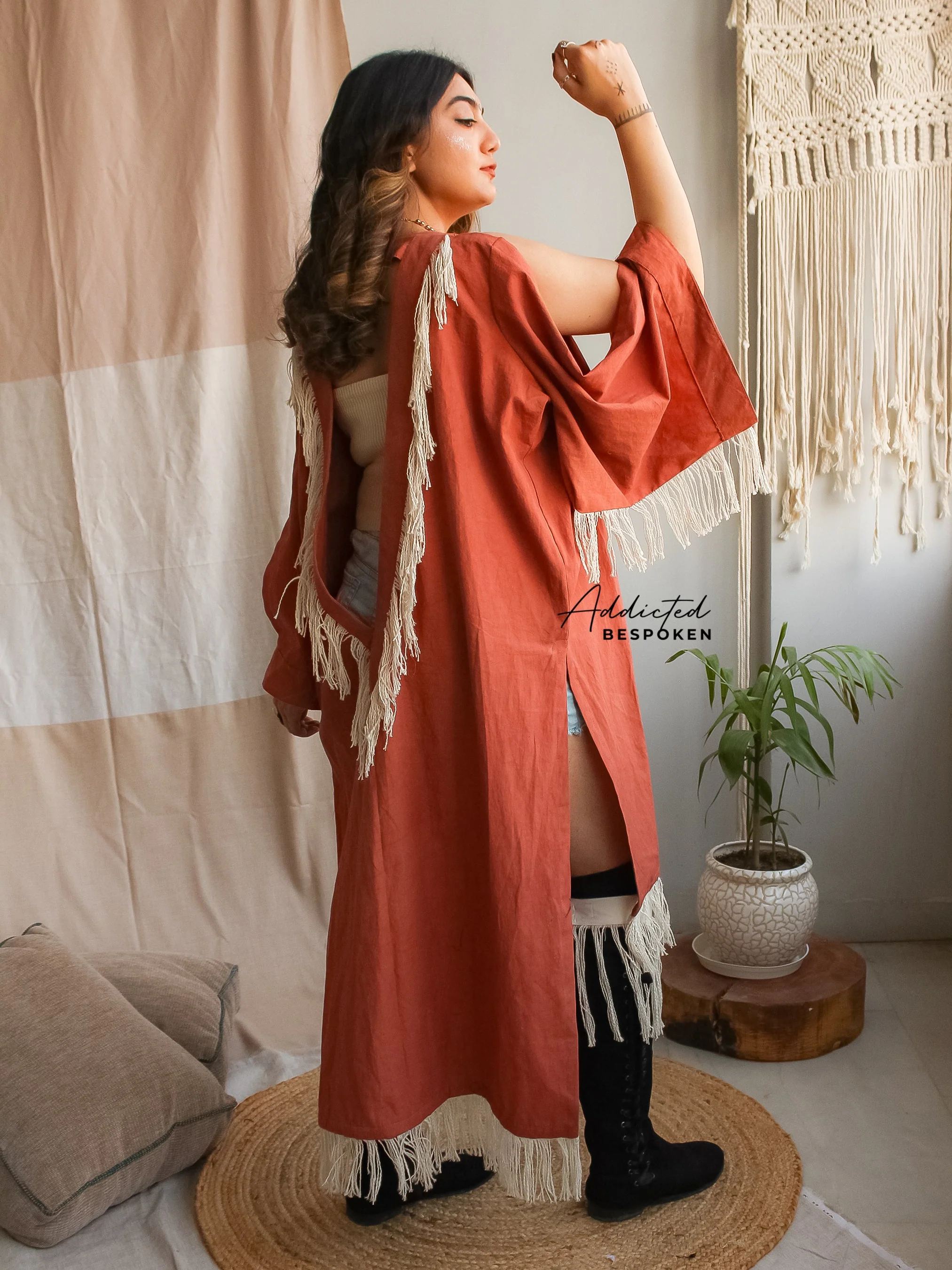 Artisan Fringe Kimono Jacket (CLS) - Image 8