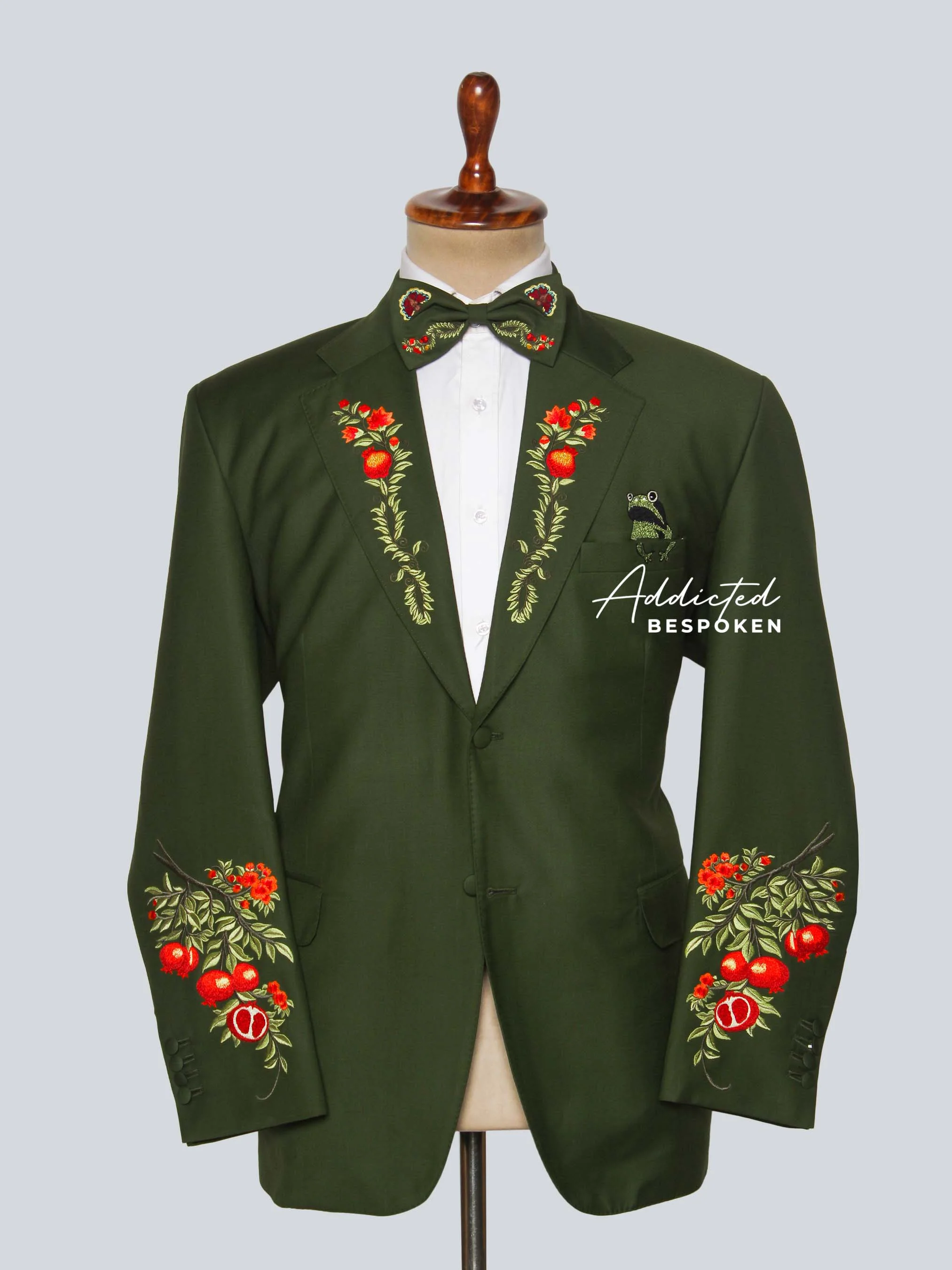 Bespoke Floral Embroidery Suit
