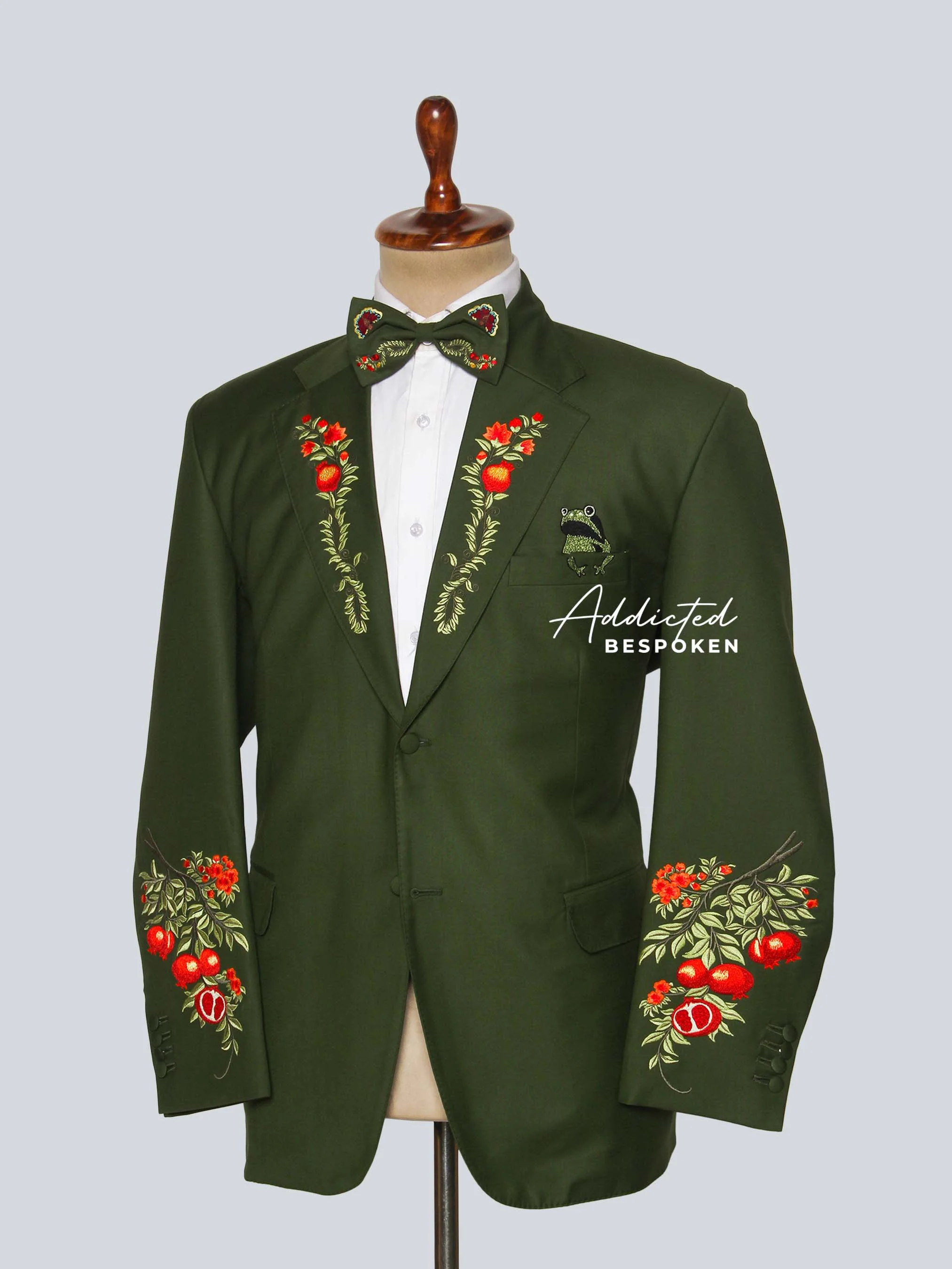 Bespoke Floral Embroidery Suit - Image 6