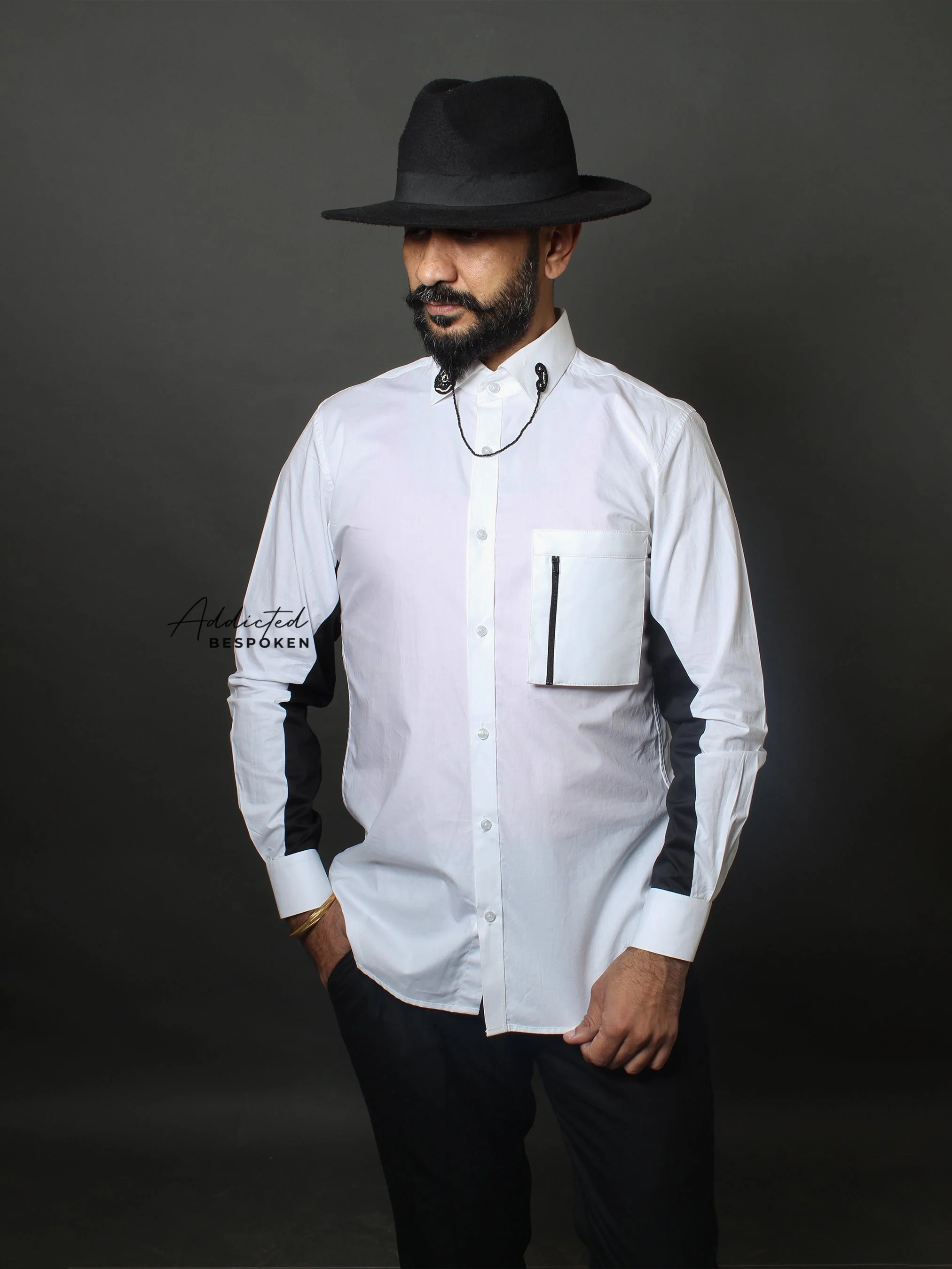 Bicolor Cotton Shirt - Image 3
