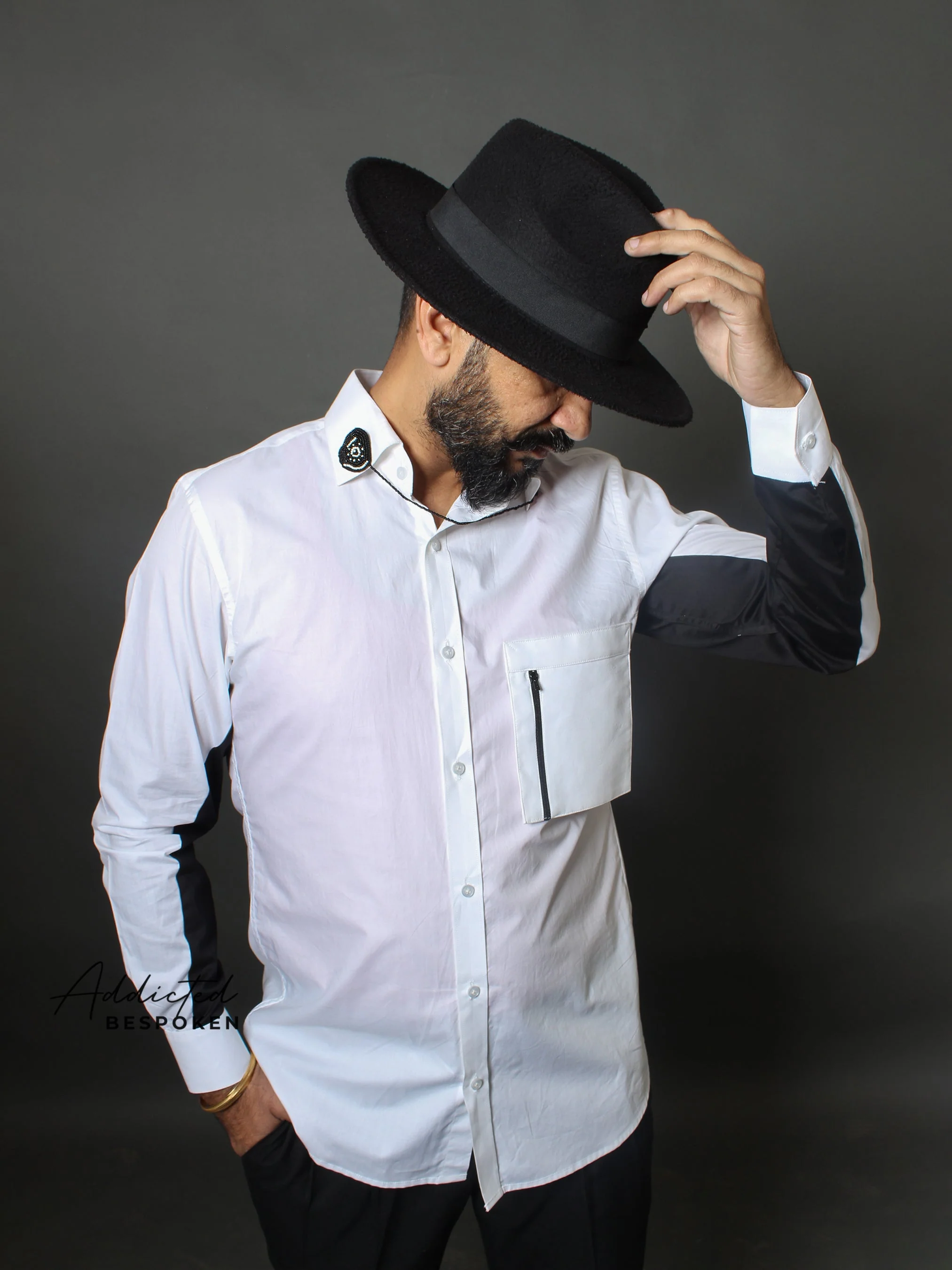 Bicolor Cotton Shirt - Image 4