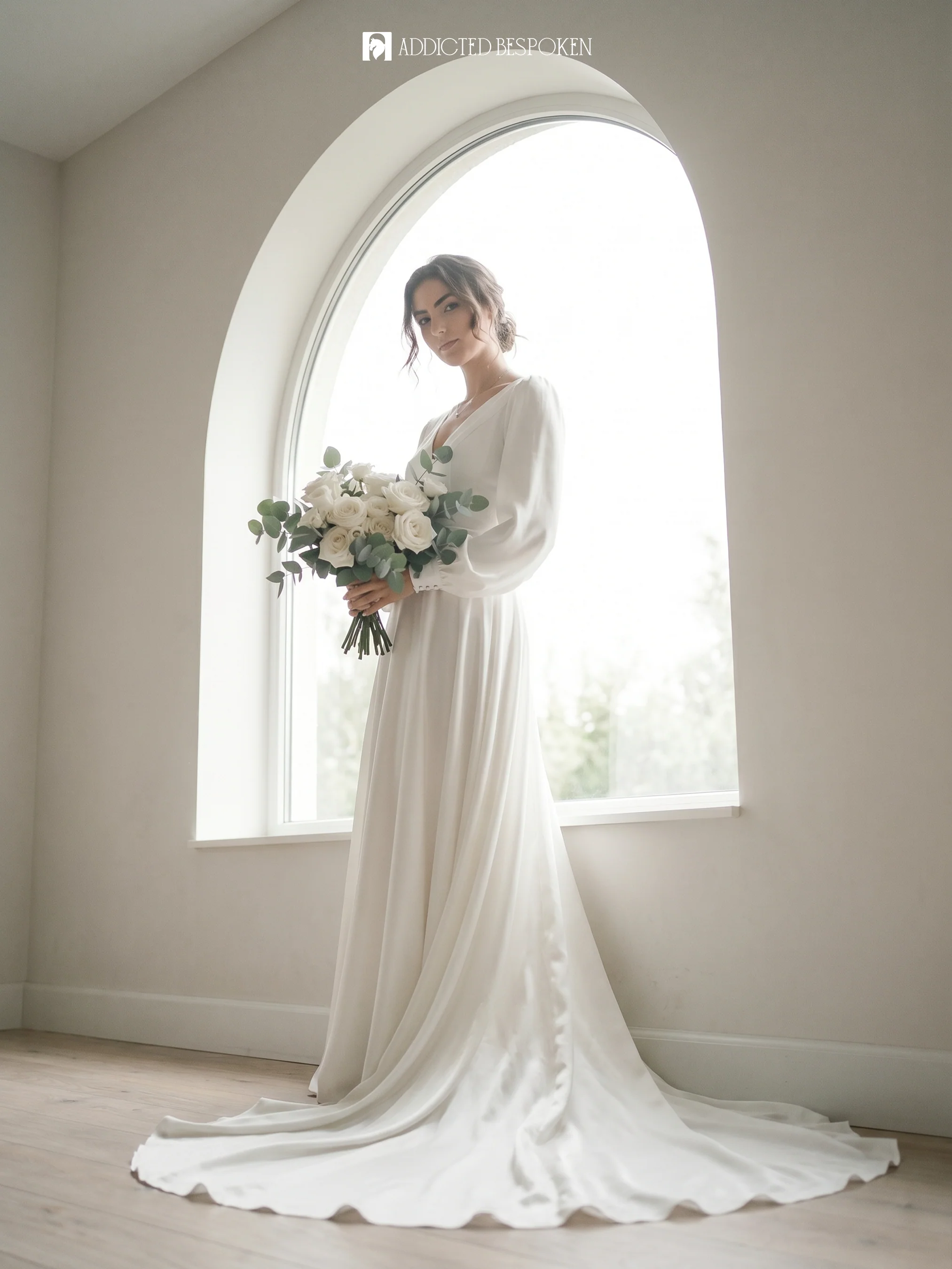 Bishop Sleeve Bridal Gown - Image 5