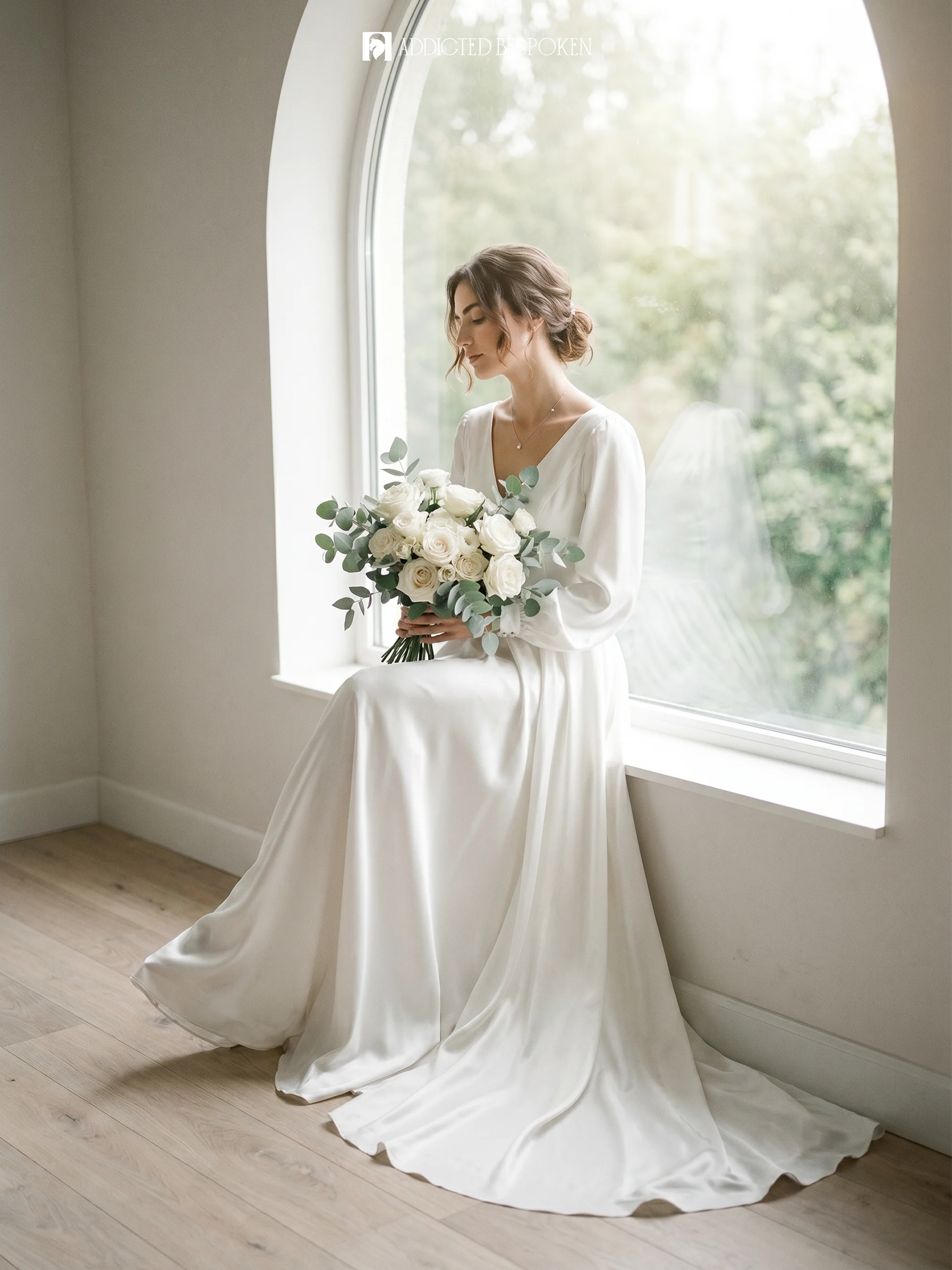 Bishop Sleeve Bridal Gown - Image 6