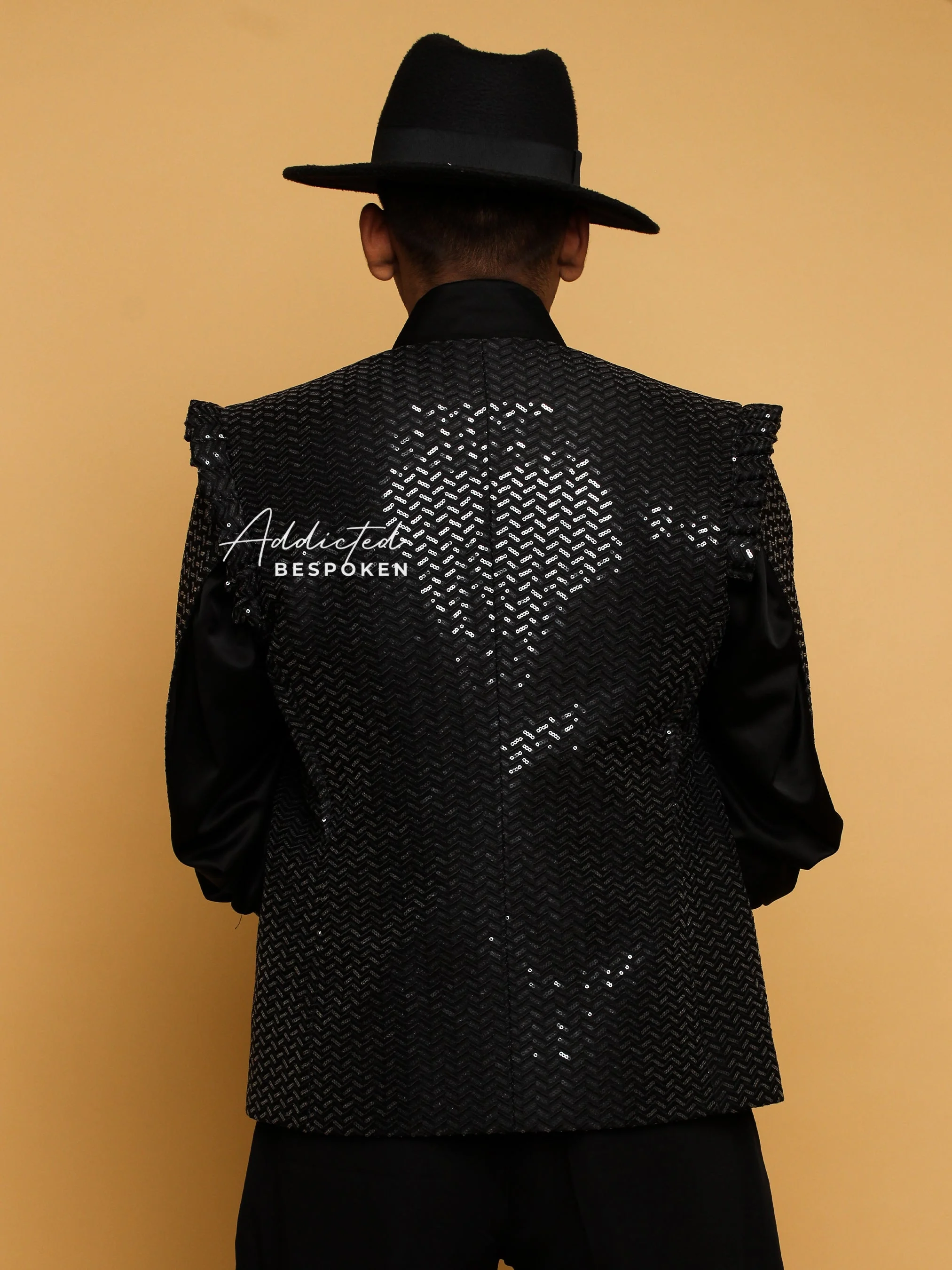 Black Cotton Frilled Shoulder Attire - Image 9