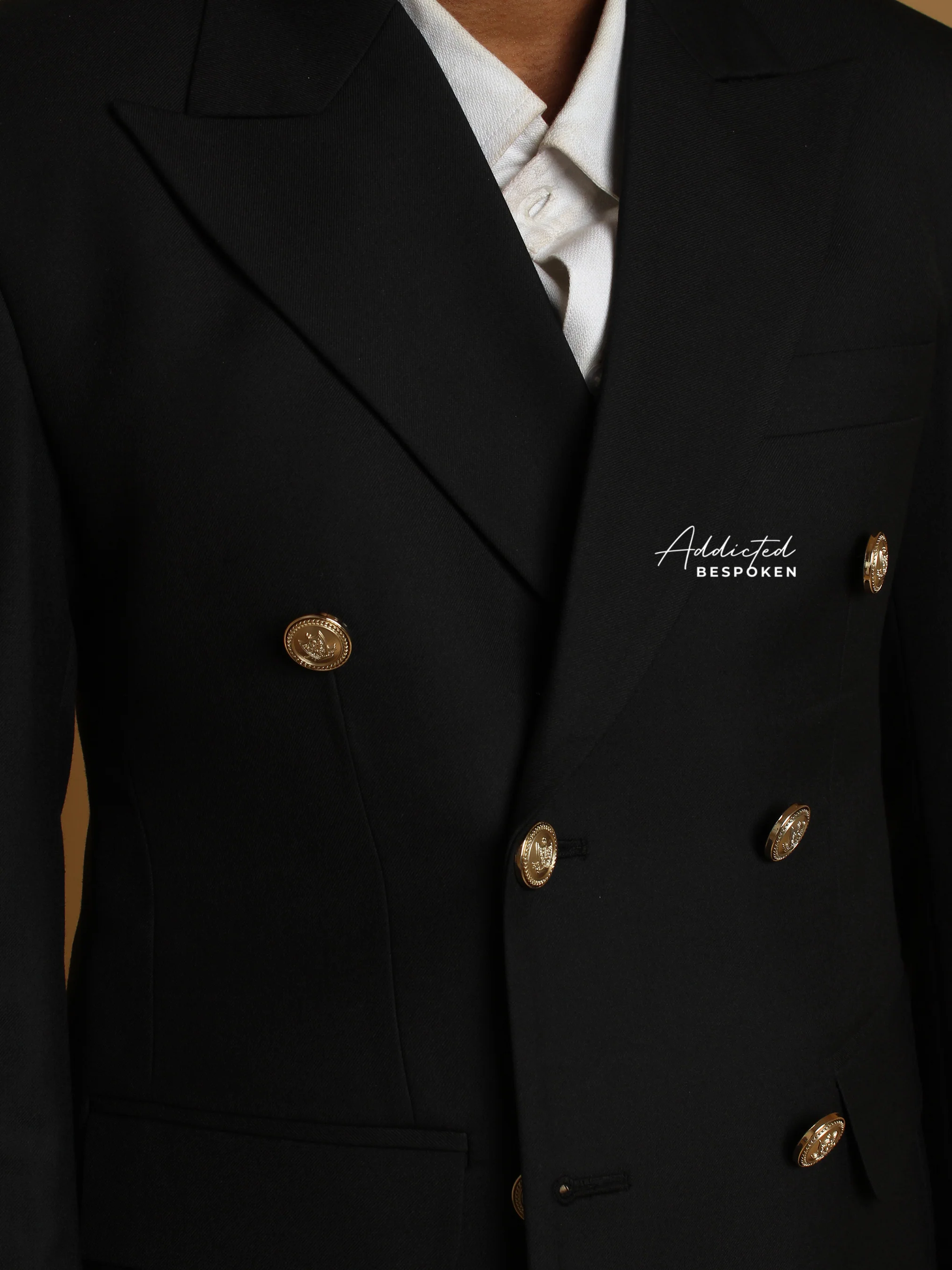 Black Double-Breasted Prom Suit - Image 7