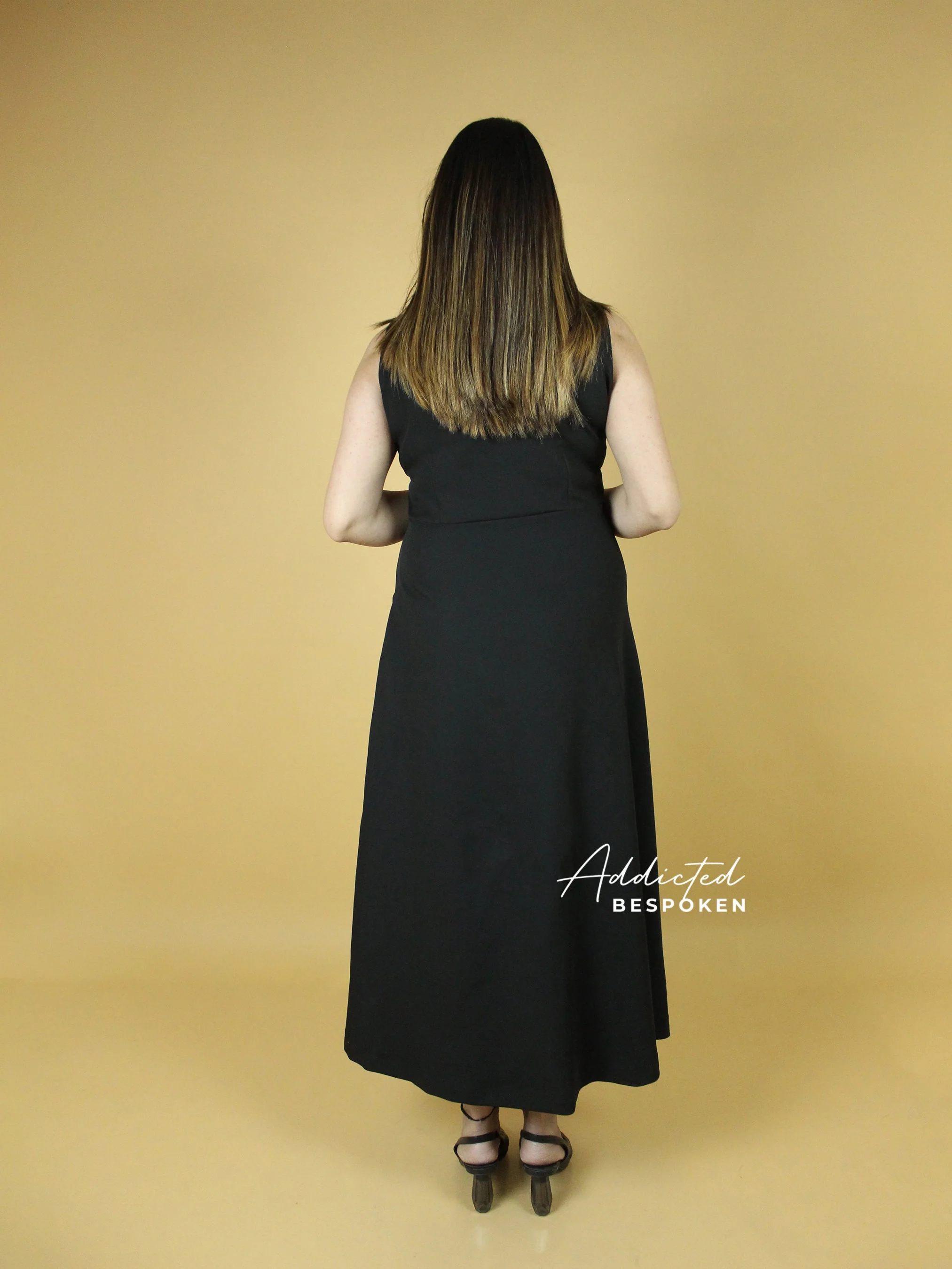 Black Elegant Cocktail Attire - Image 2