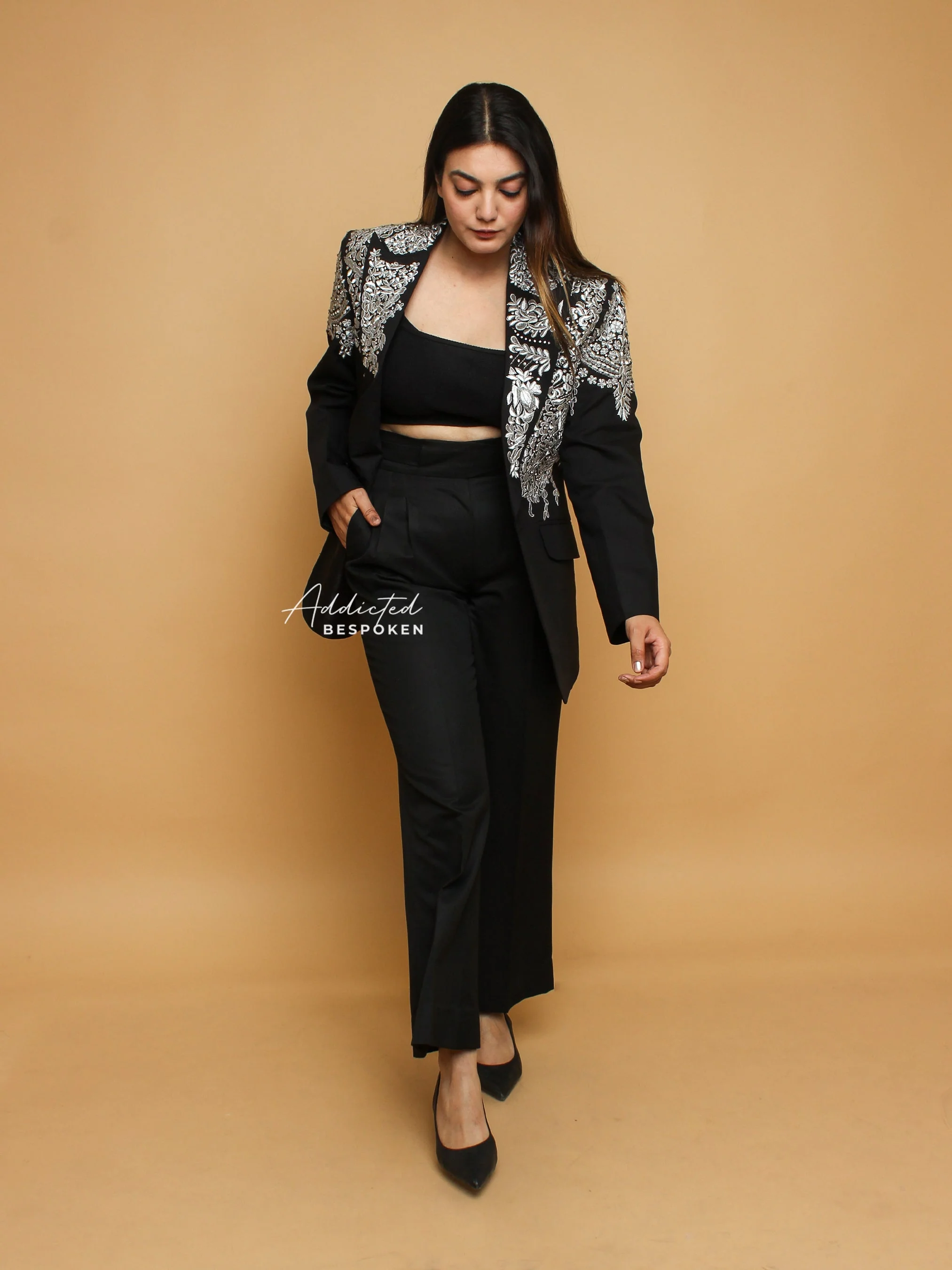 Elegant Embroidered Bridesmaid Suit(CLS) - Image 3