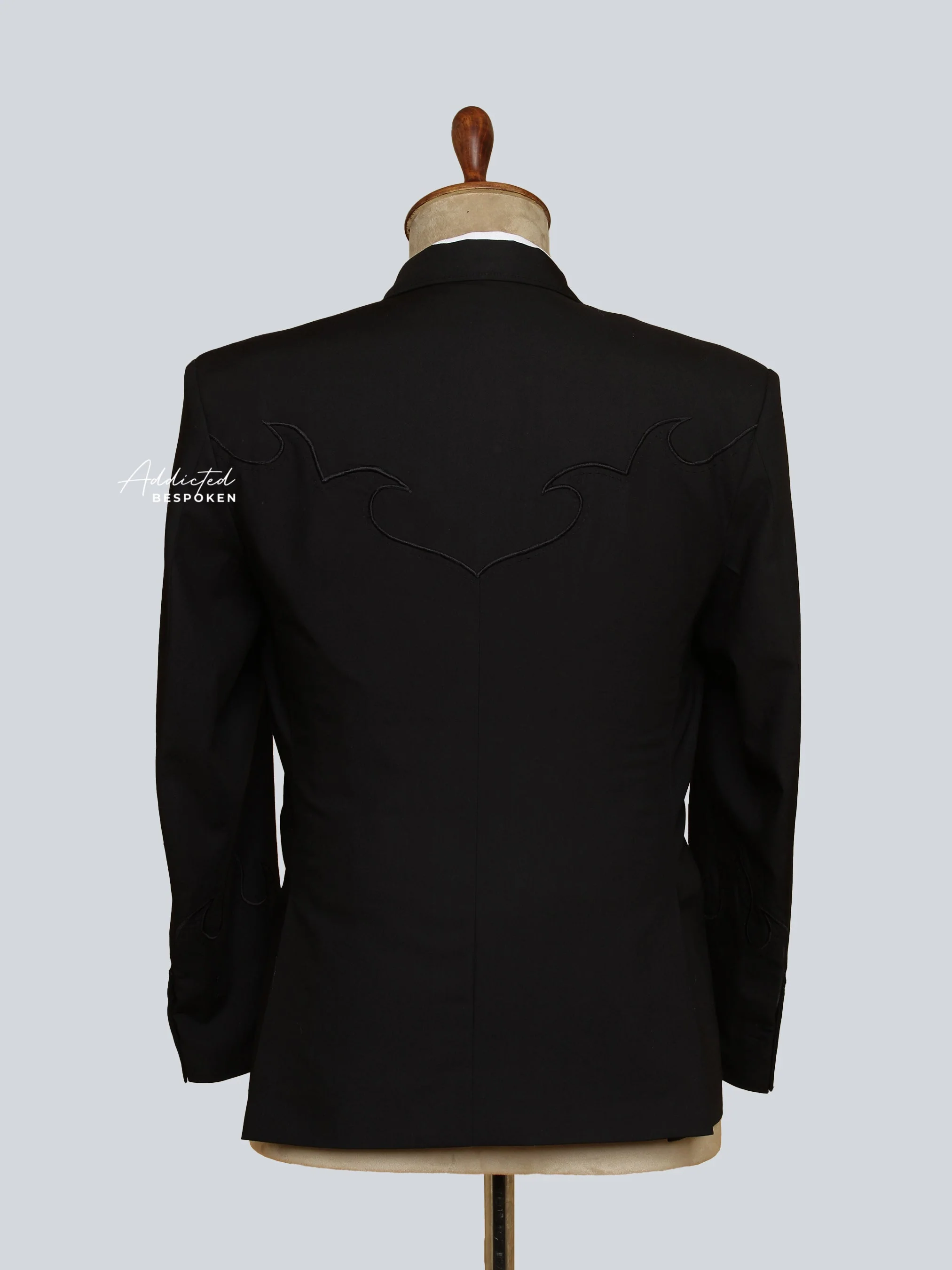 Black Peak Lapel Suit - Image 8