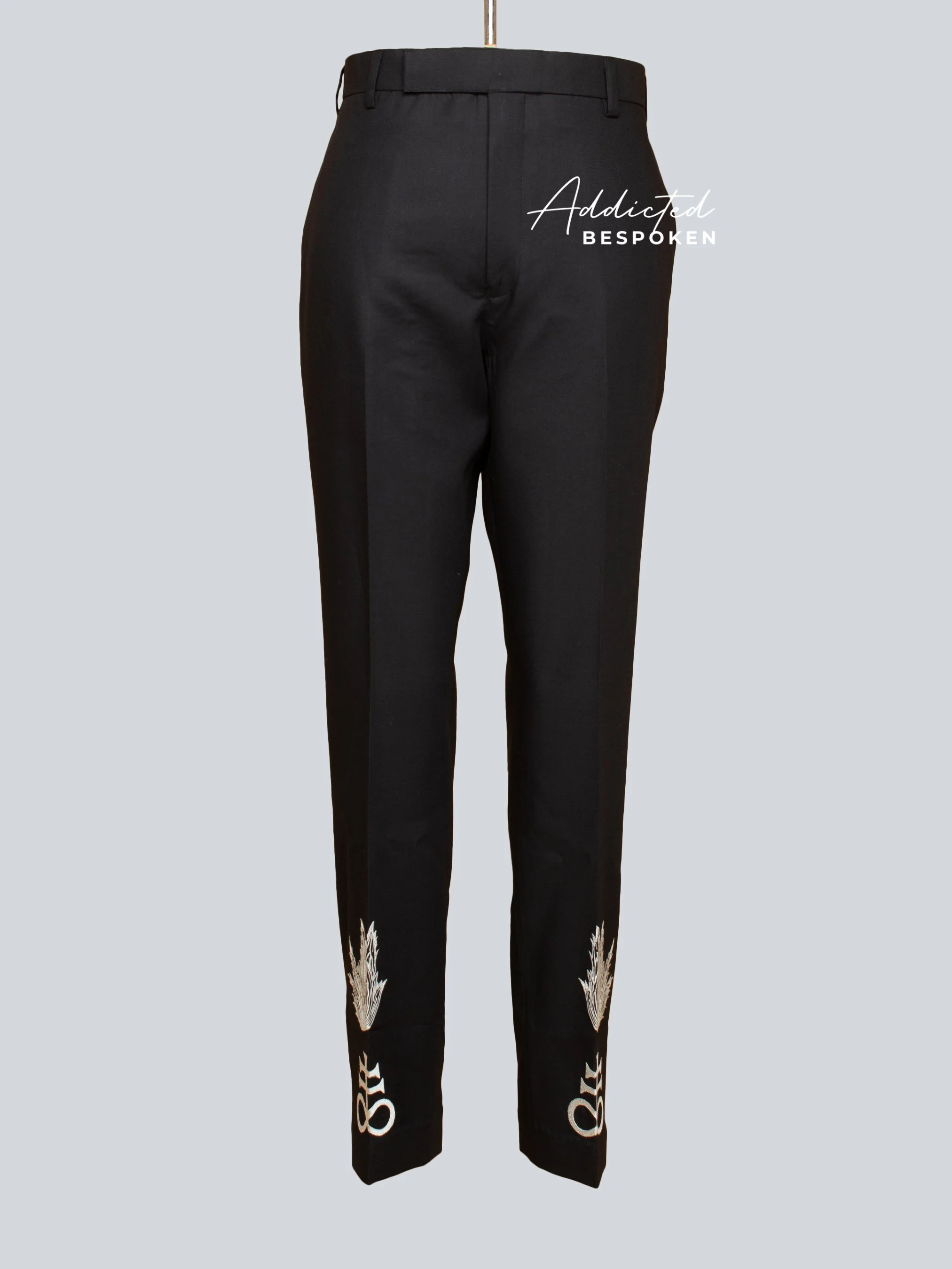 Black Skull Embroidered Suit - Image 6