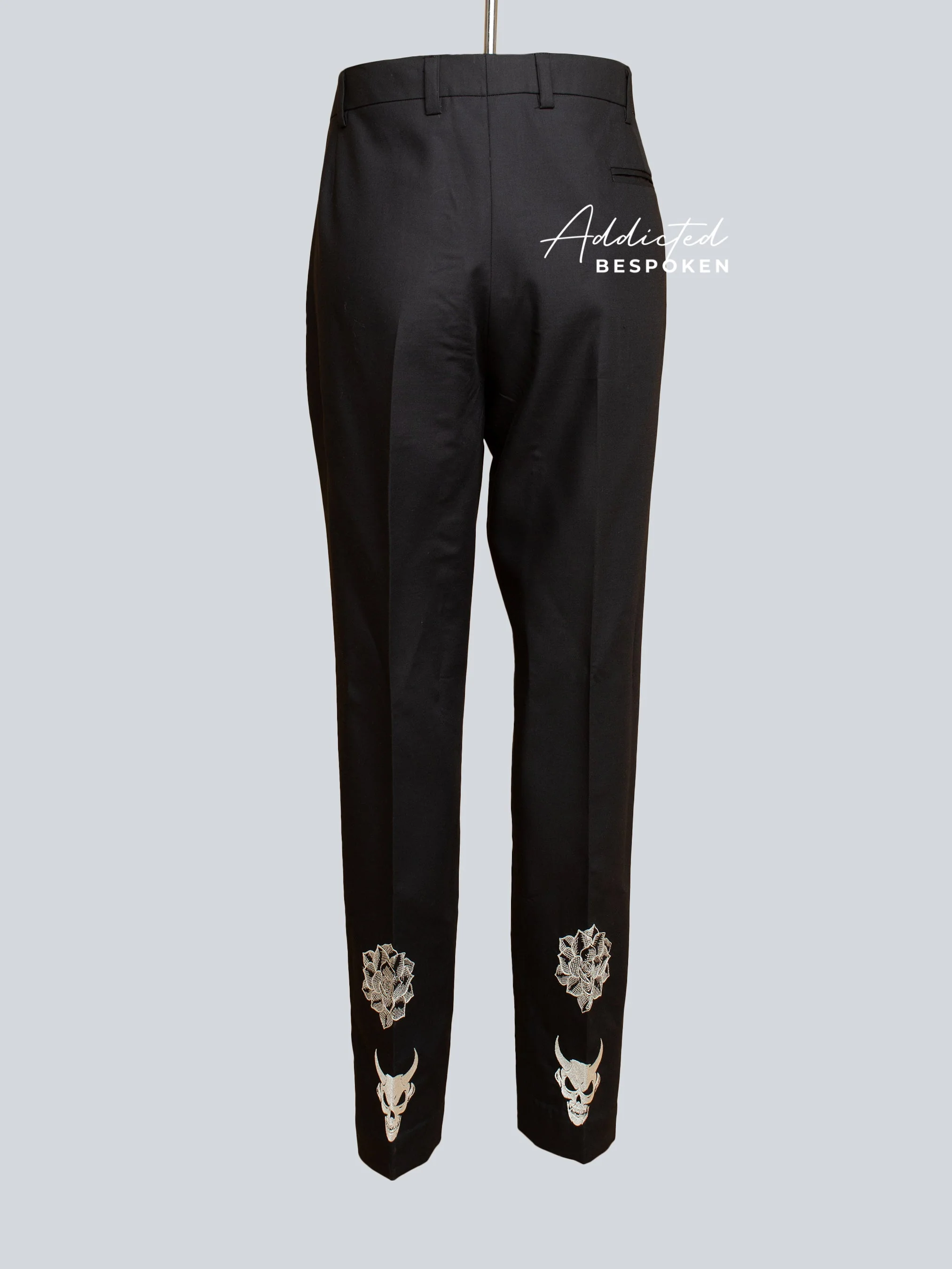 Black Skull Embroidered Suit - Image 7