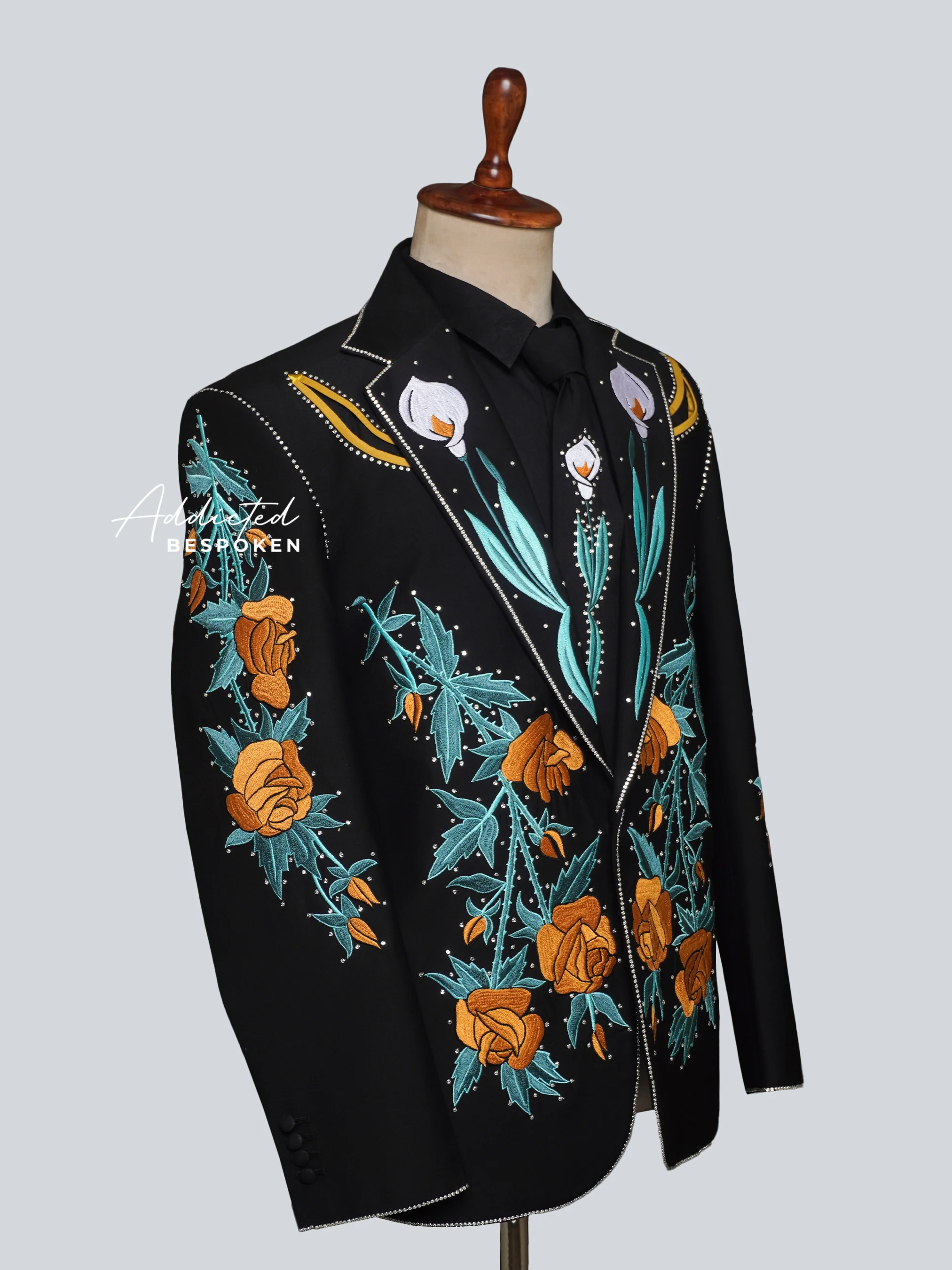 Blooming Majesty Embroidered Suit - Image 3
