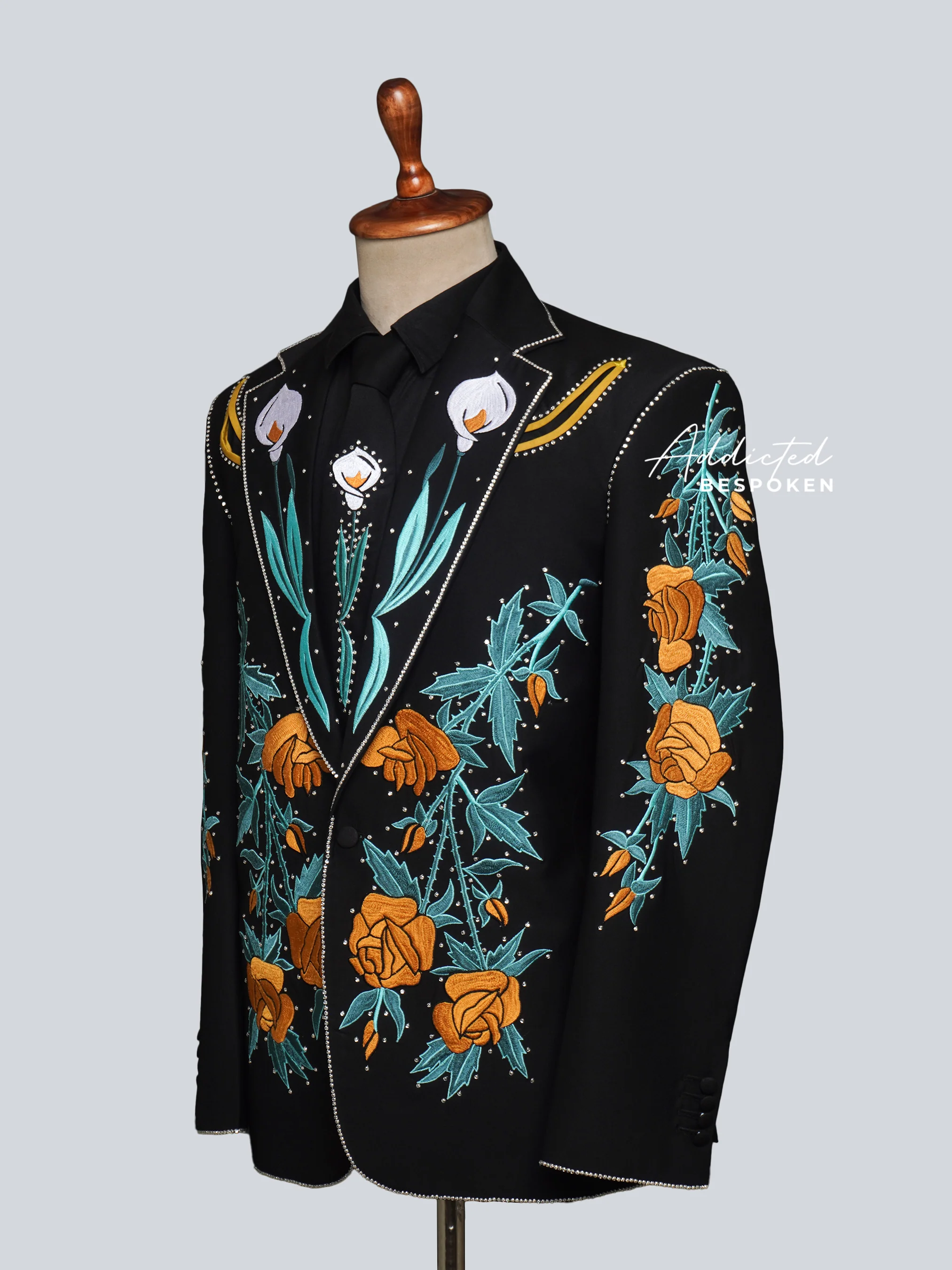 Blooming Majesty Embroidered Suit - Image 4