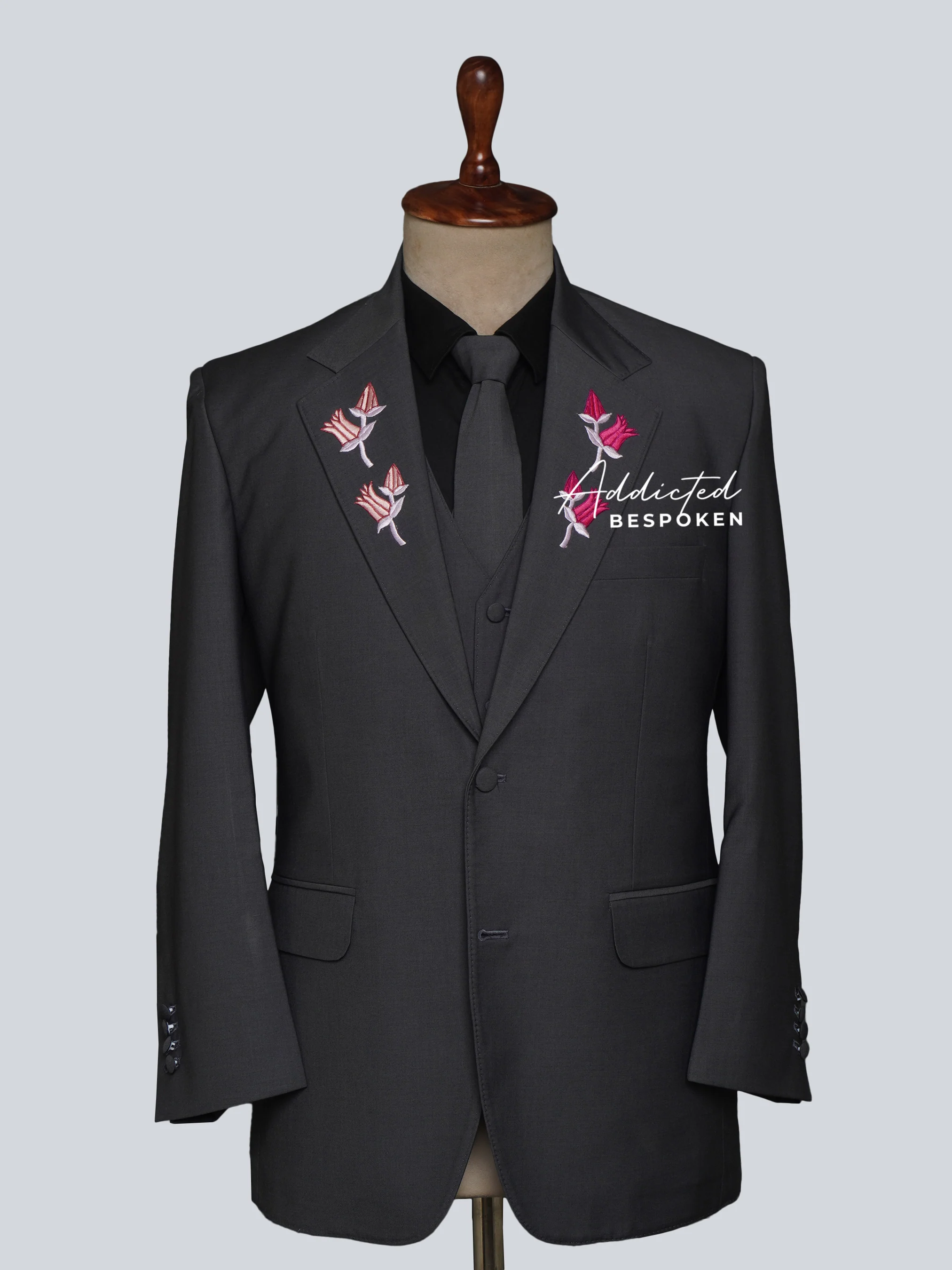 Blossom Charm Embroidered Suit