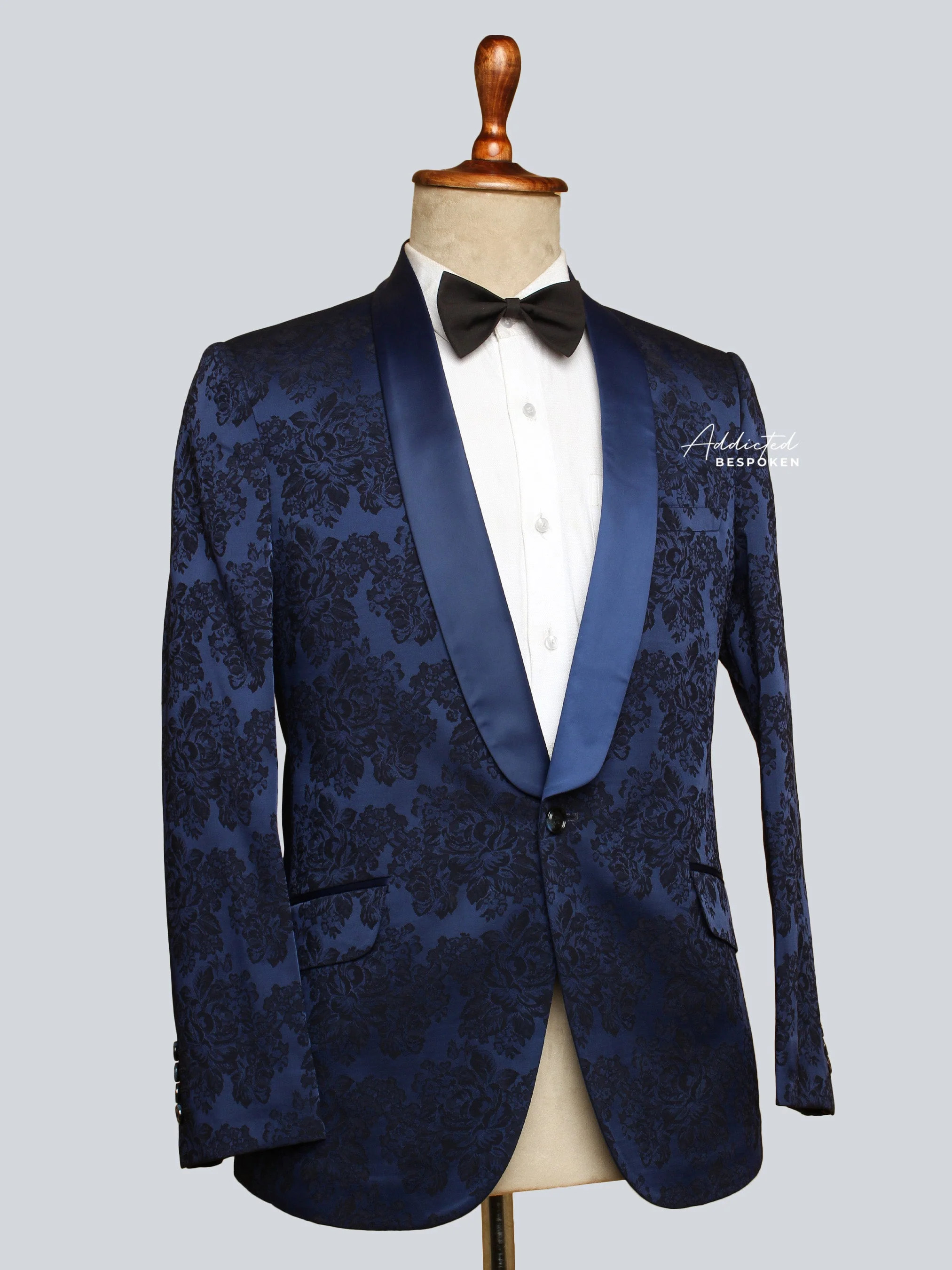 Blue Brocade Blazer (CLS) - Image 3