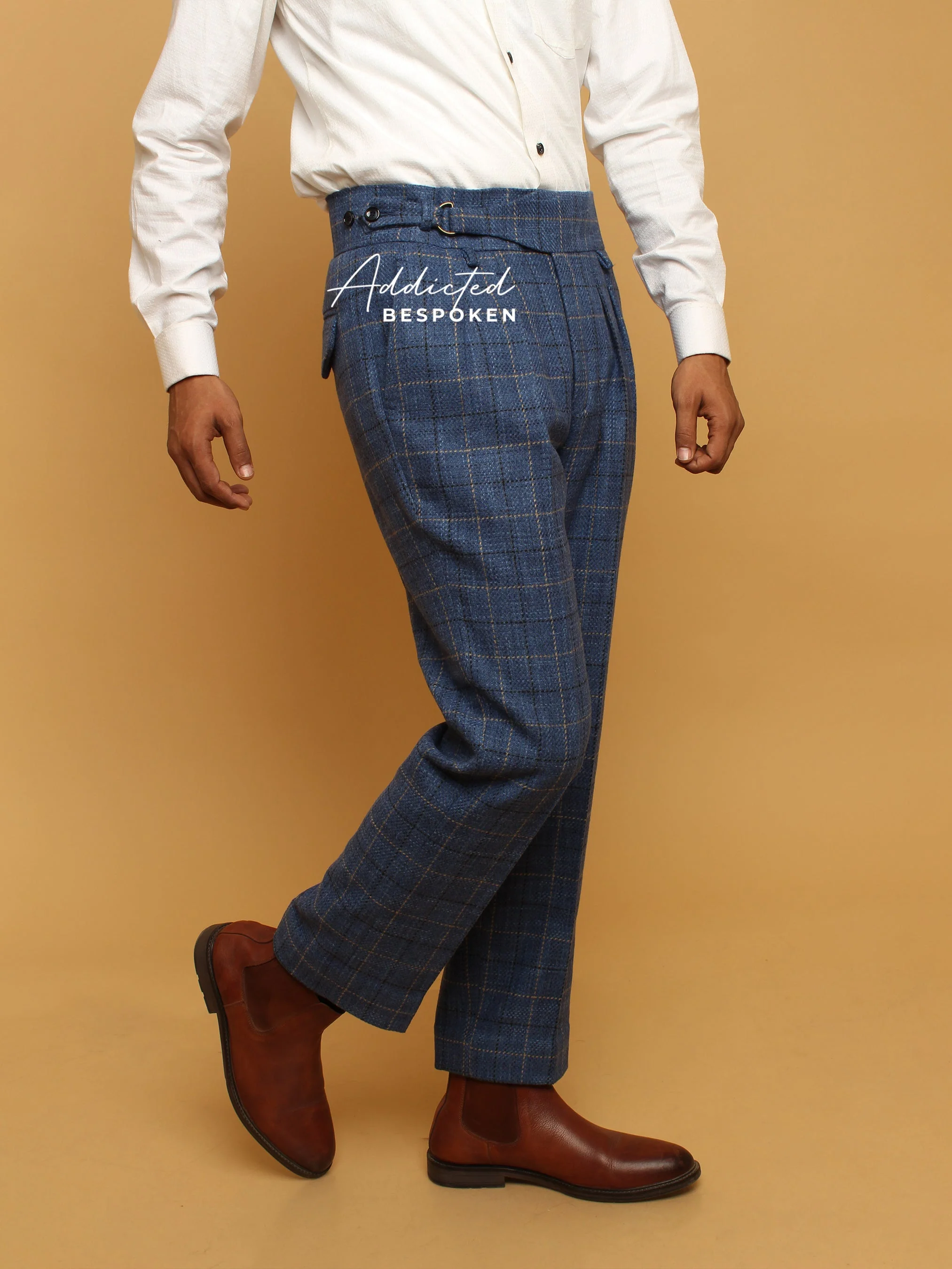 Blue Gurkha Style Trousers - Image 2
