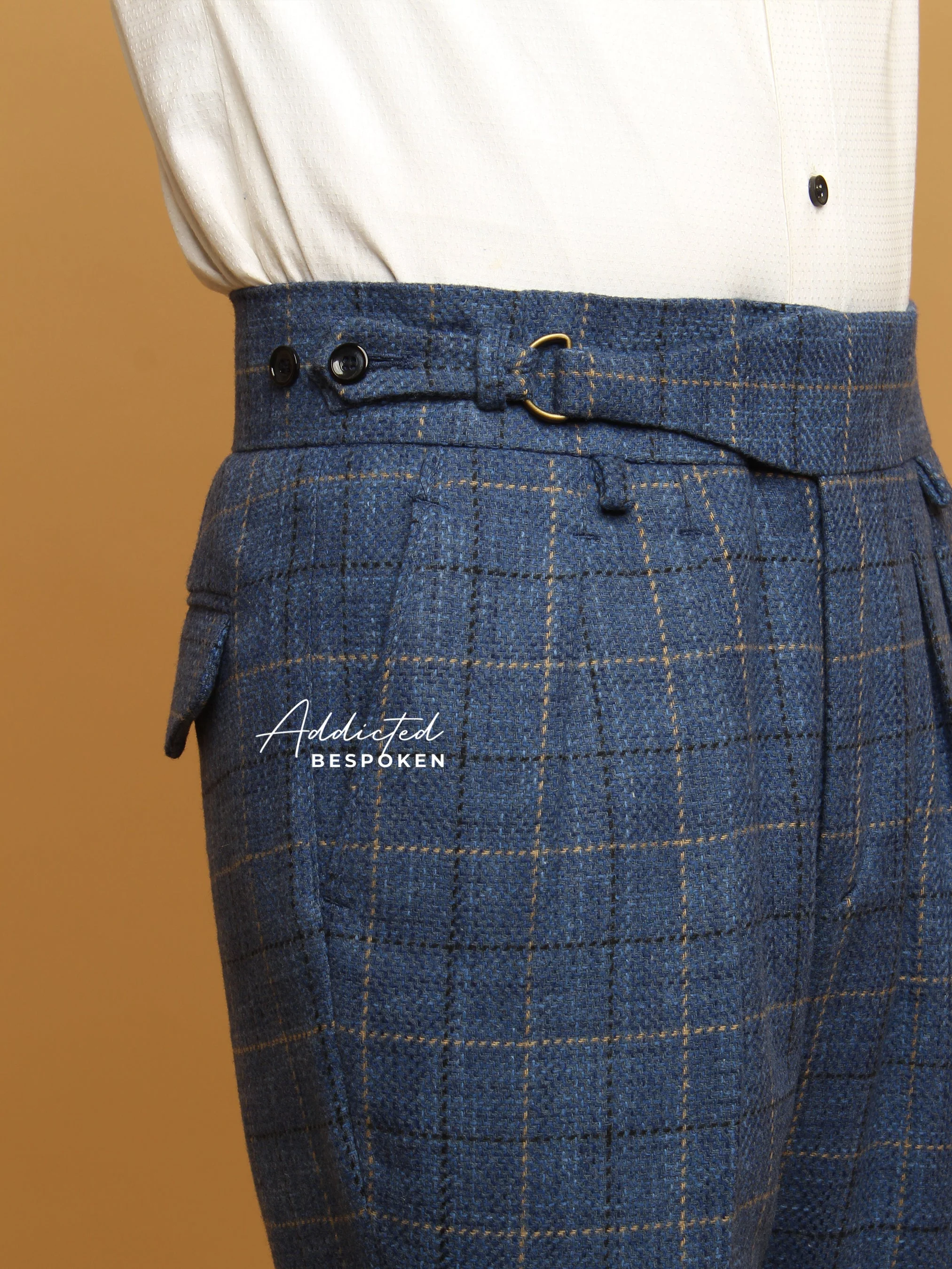Blue Gurkha Style Trousers - Image 4