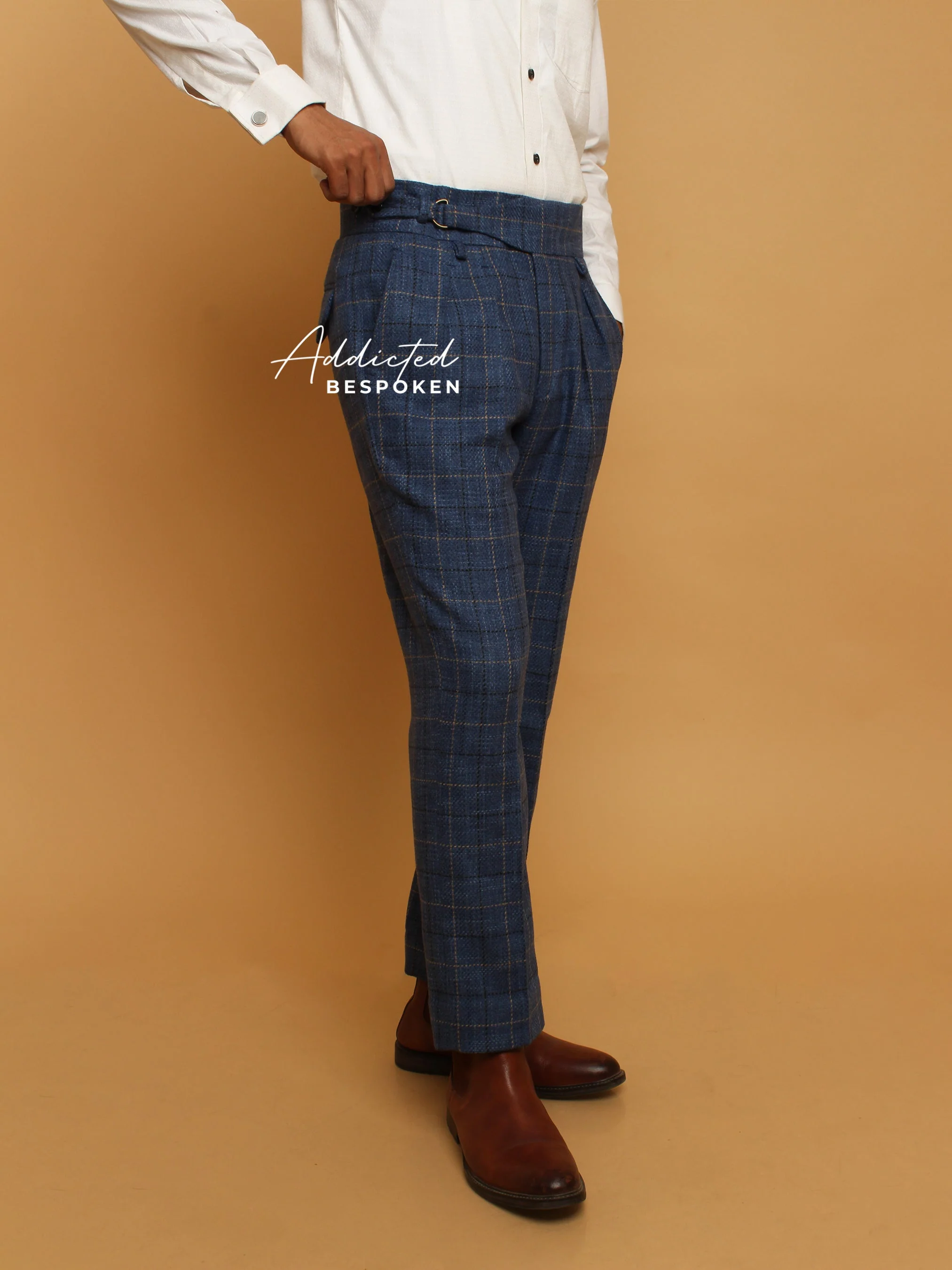 Blue Gurkha Style Trousers - Image 5