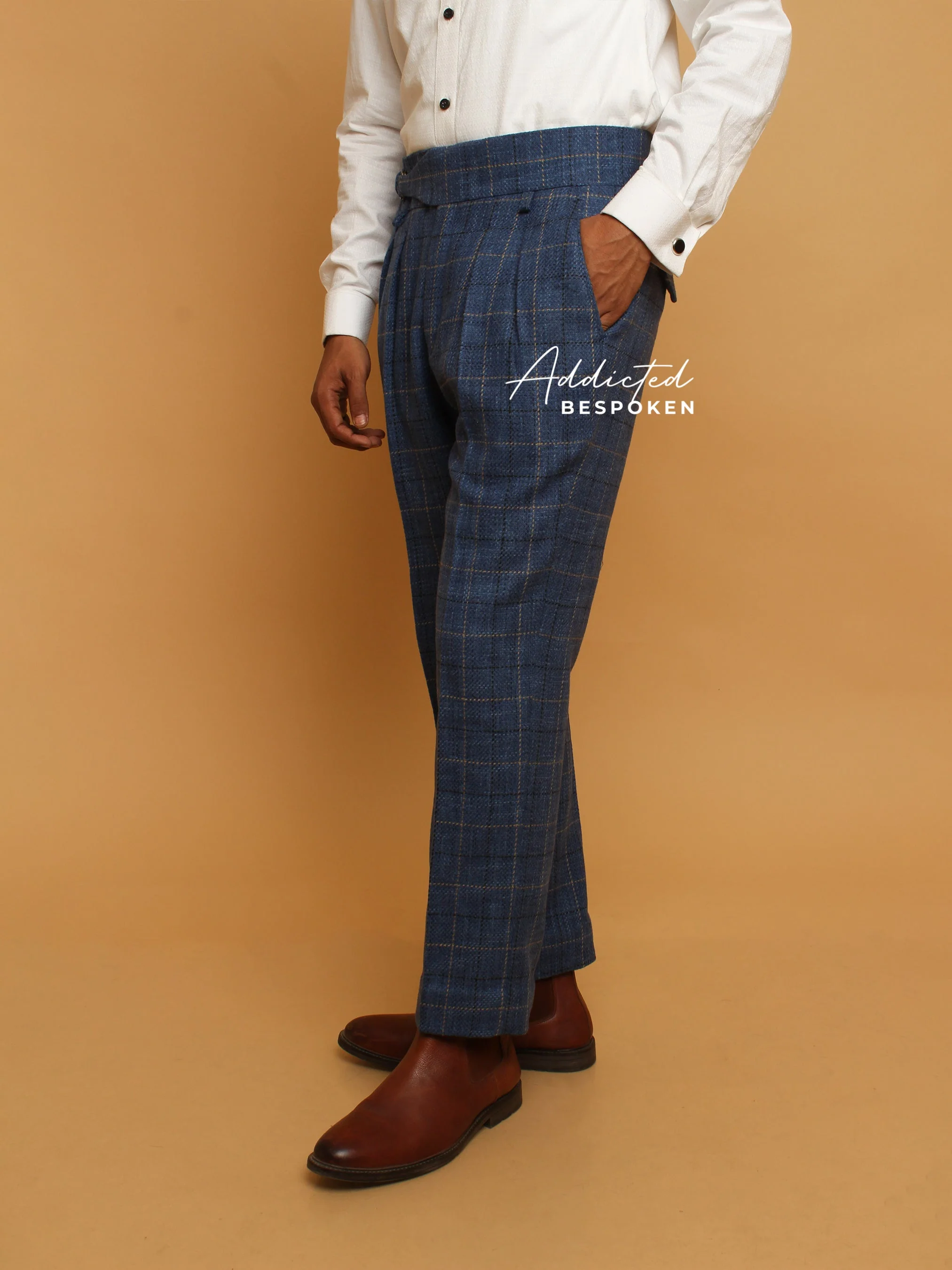 Blue Gurkha Style Trousers - Image 6