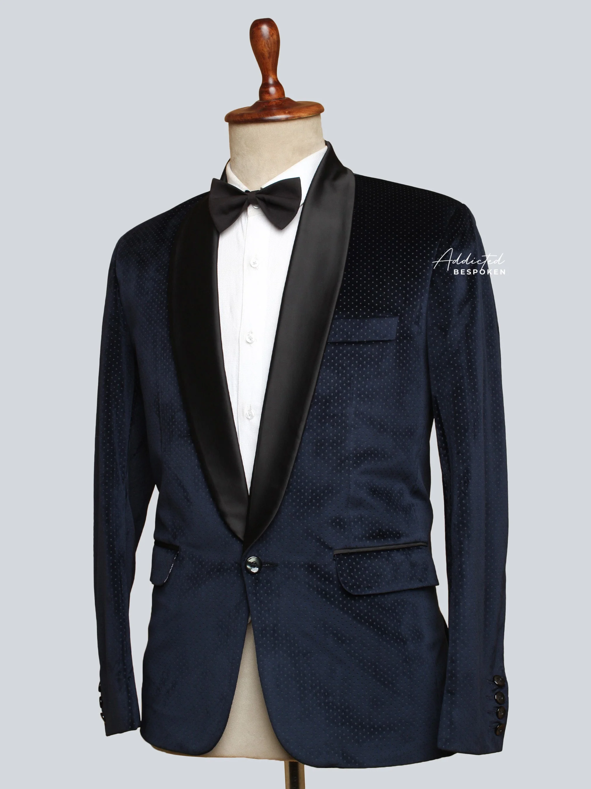 Bold Blue Velvet Blazer (CLS) - Image 3