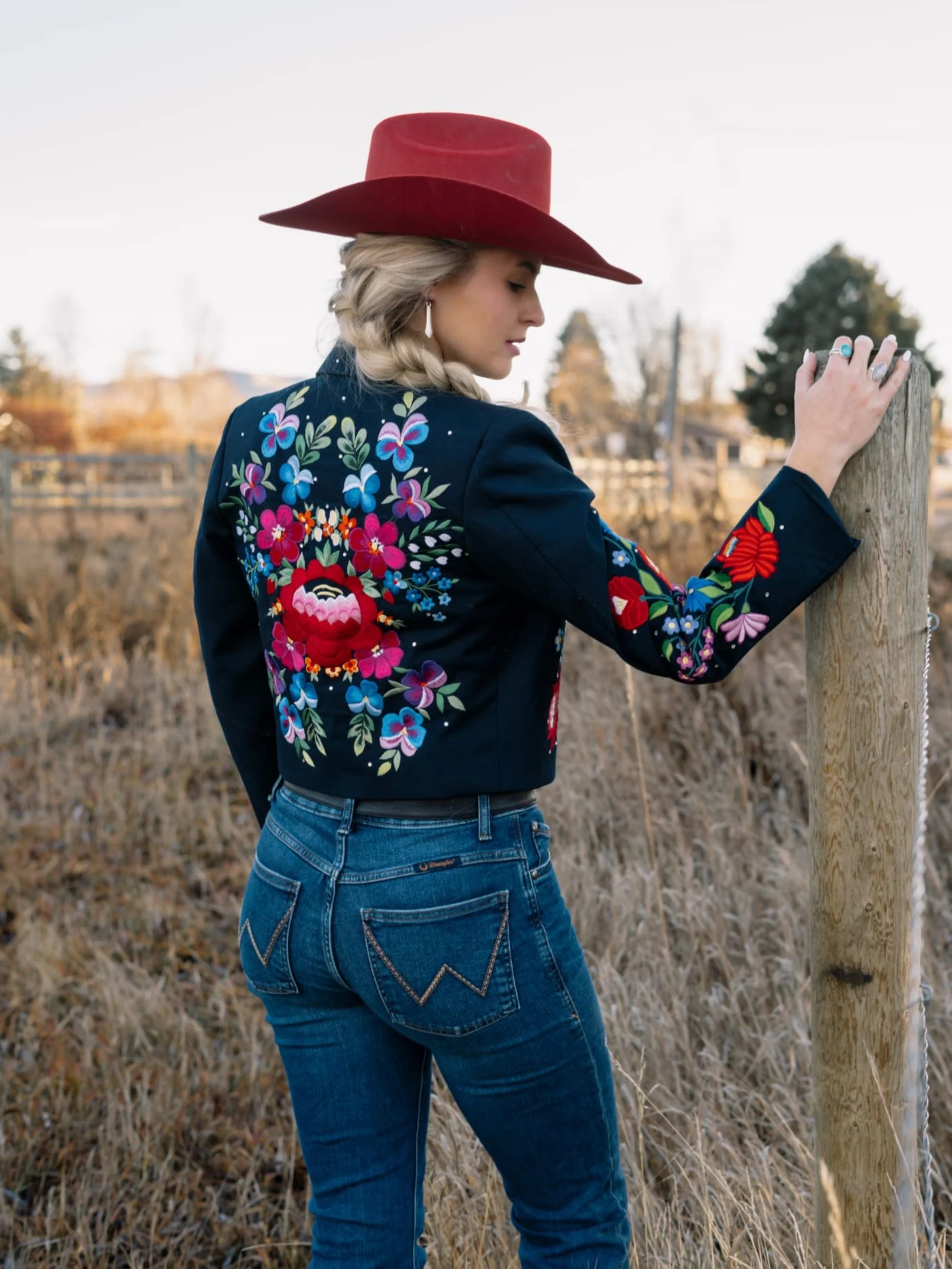 Botanical Embroidered Jacket - Image 5