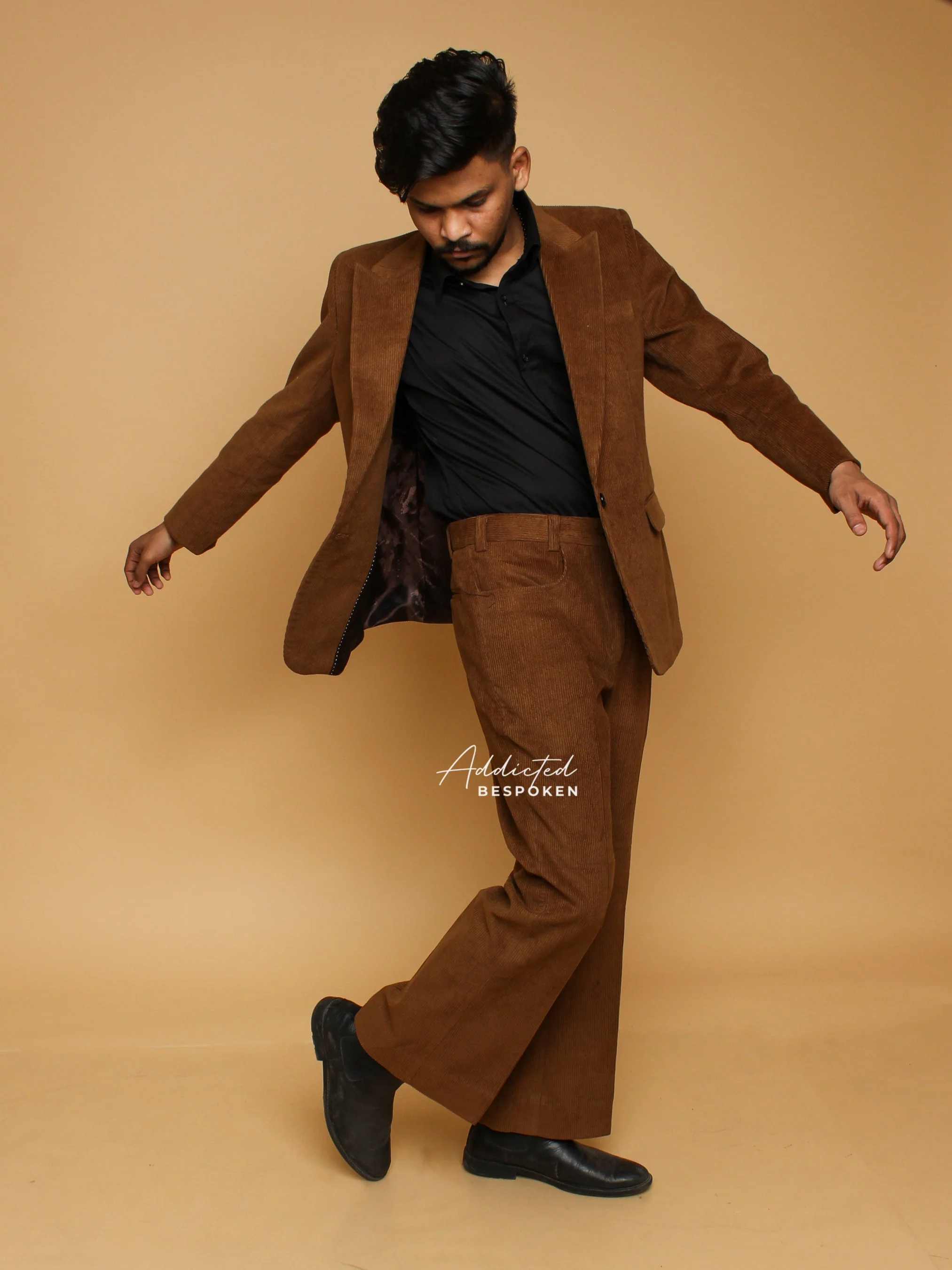 Formal Corduroy Pocket Pantsuit - Image 3