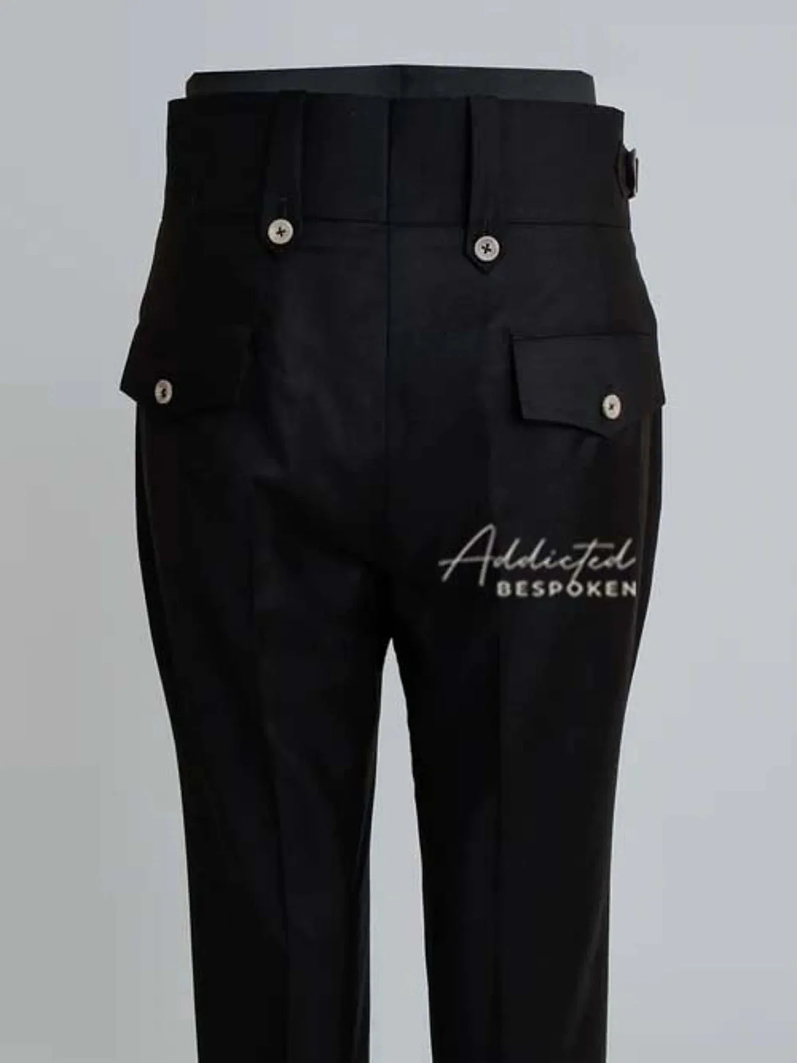 Buckled Hem Adjustable Trousers - Image 3