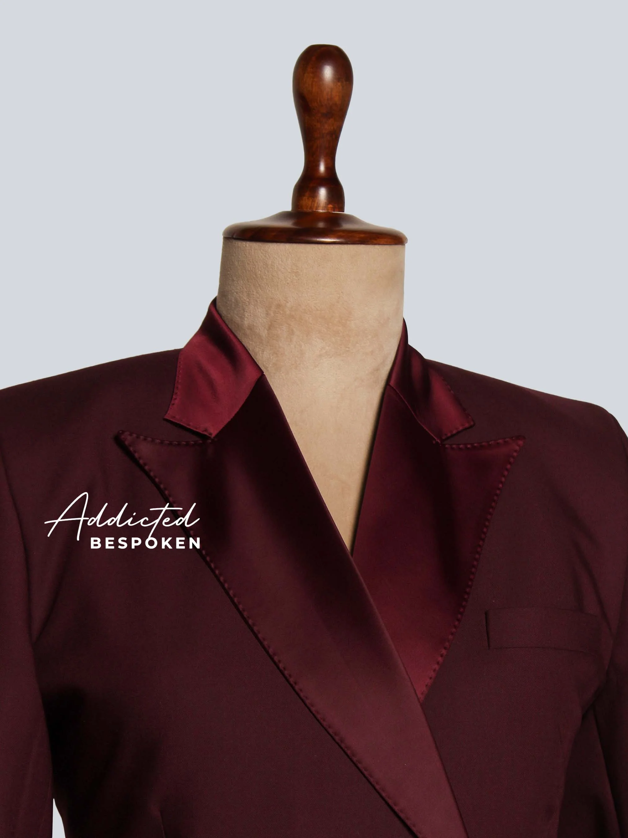 Burgundy Long Coat Women - Image 3