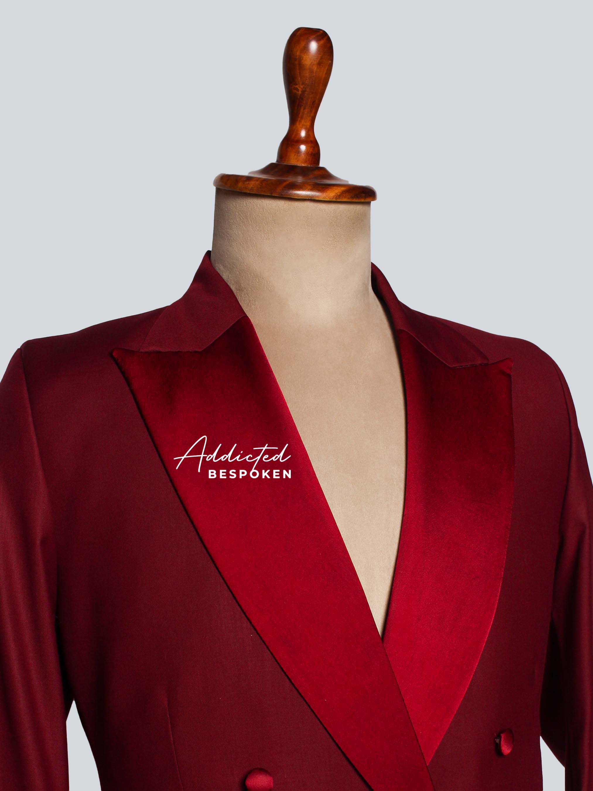 Burgundy Long Coat Women - Image 5