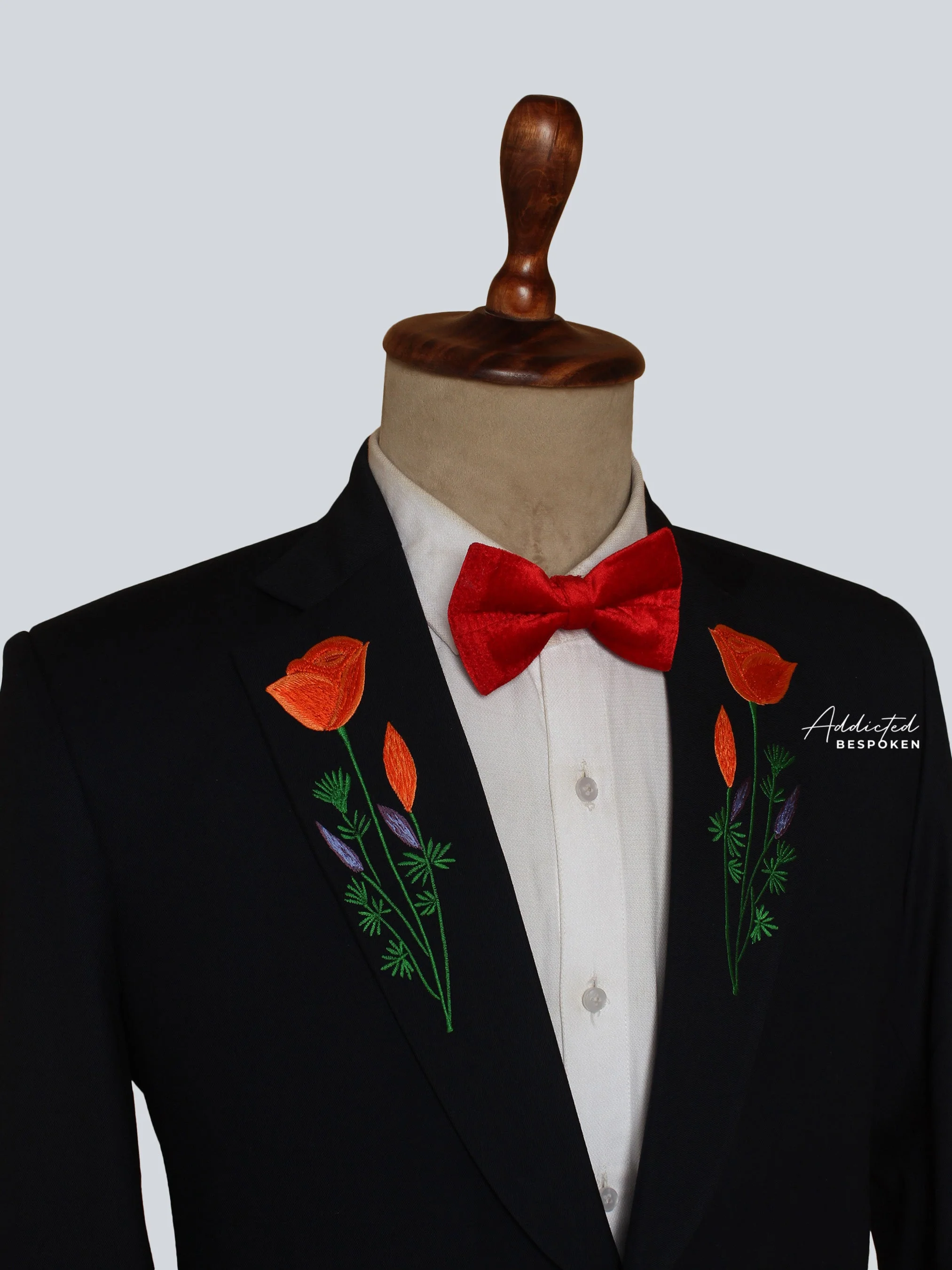 Butterfly & Floral Embroidered Suit - Image 5