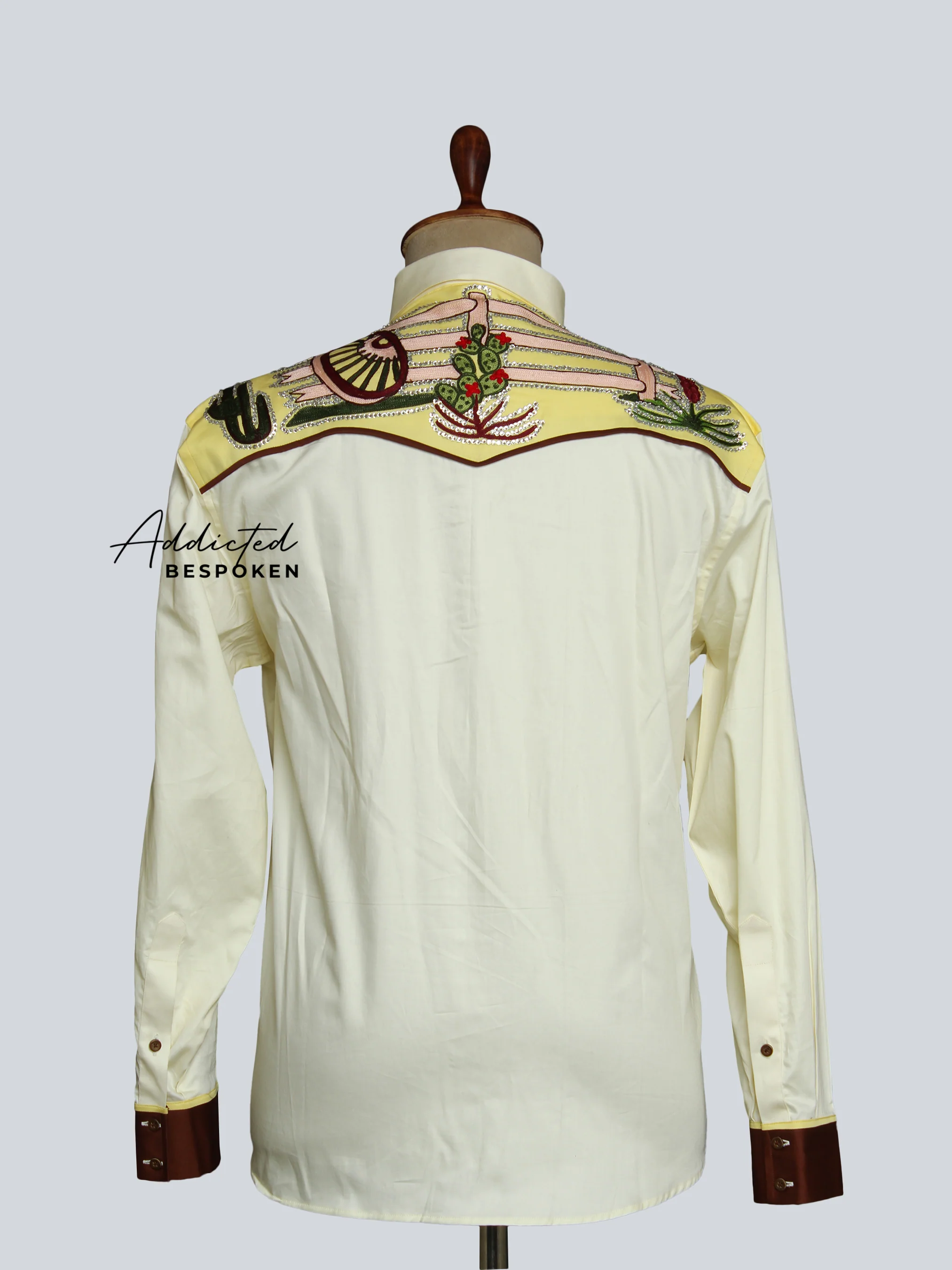 Cactus & Wheel Embroidered Shirt - Image 3