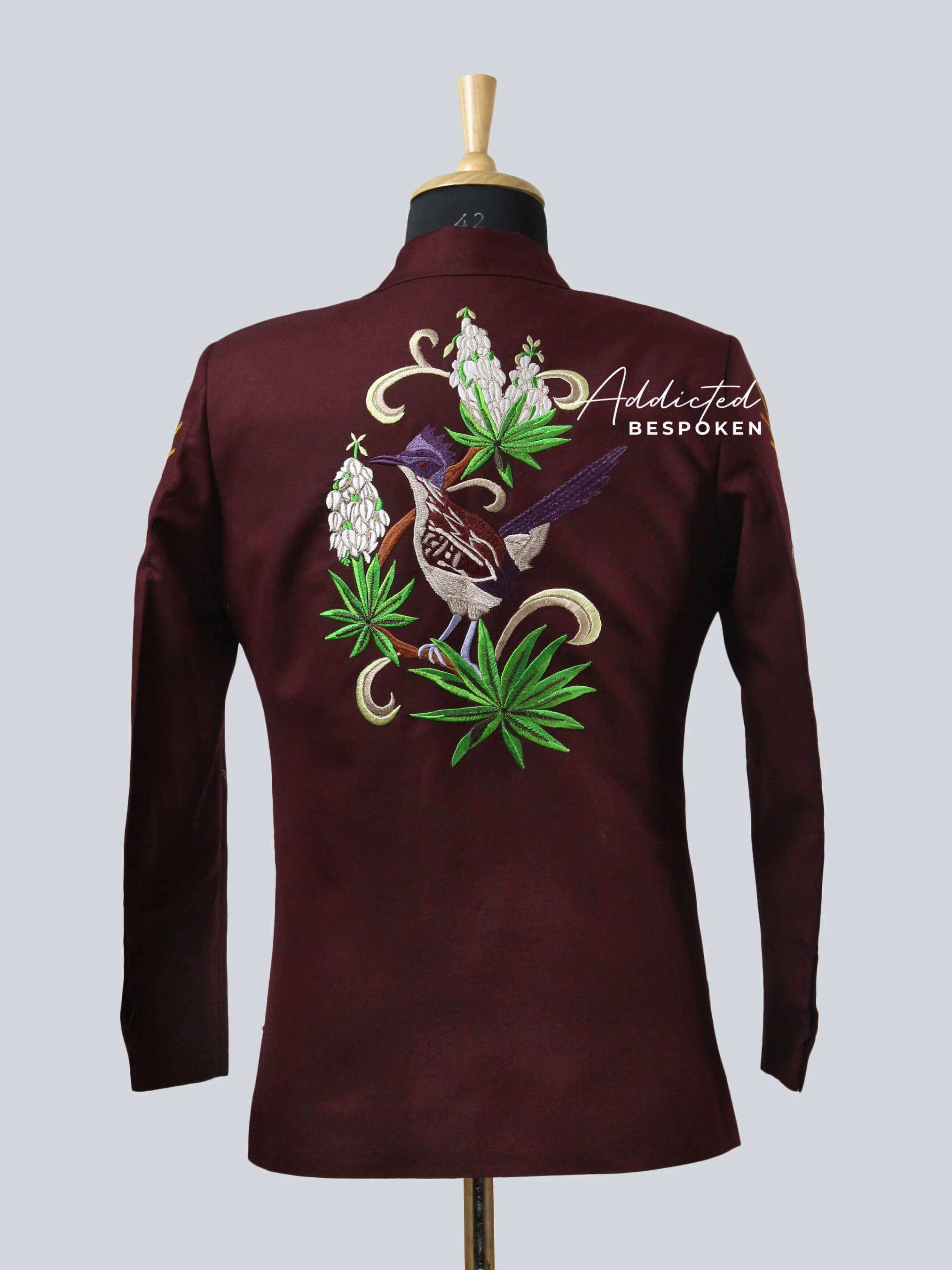 Chic Western Crimson Suit - Image 6