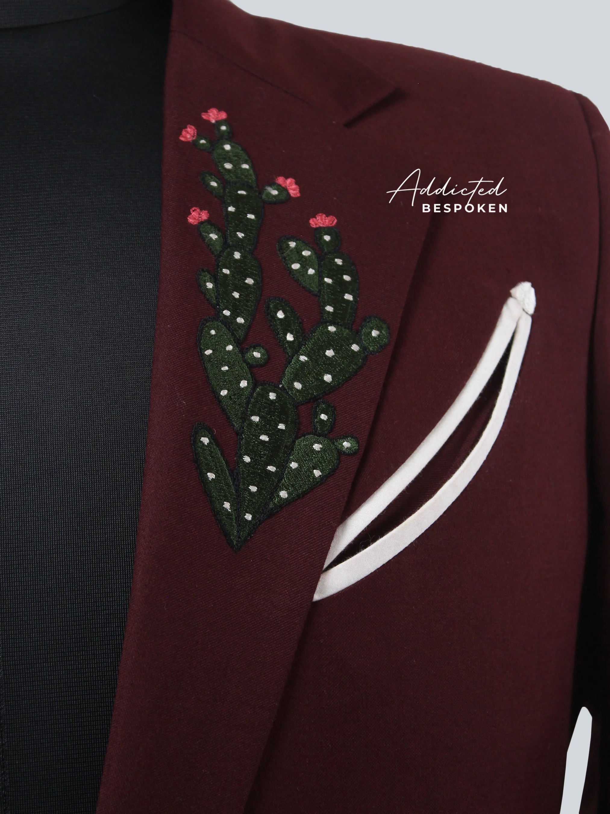 Chic Western Crimson Suit - Image 7