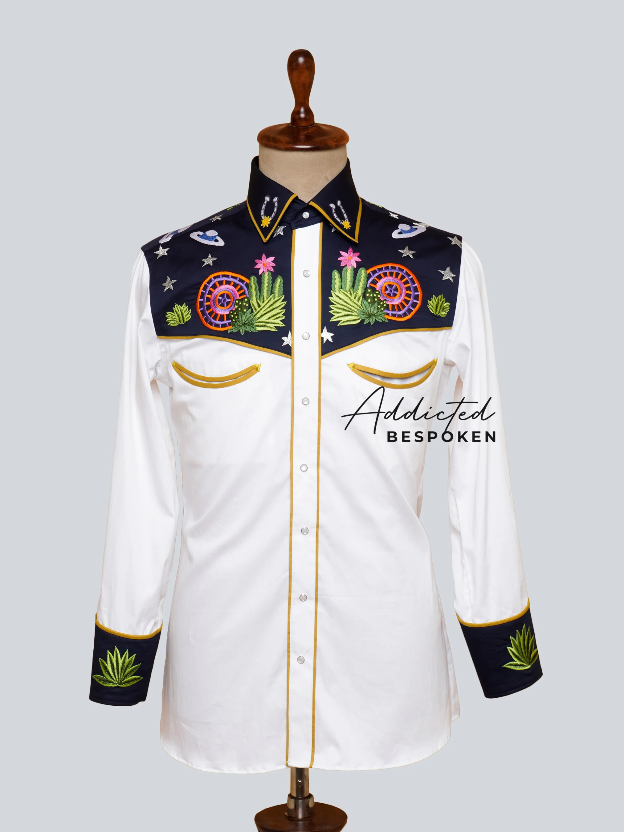 Cosmic Cactus Western Shirt