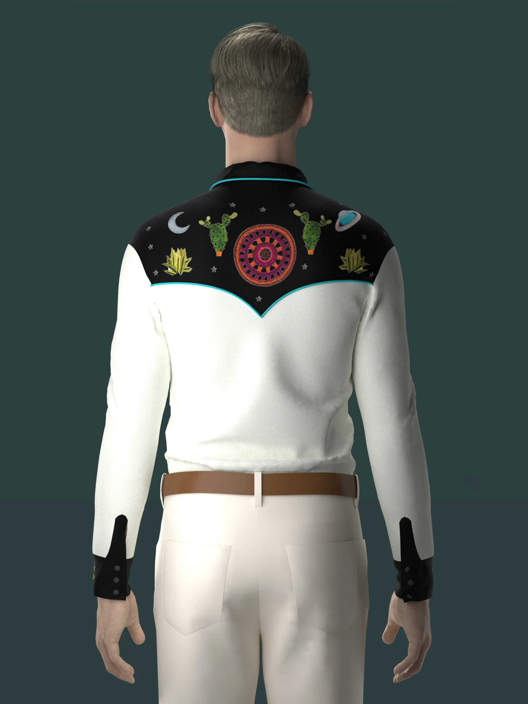 Cosmic Cactus Western Shirt - Image 7