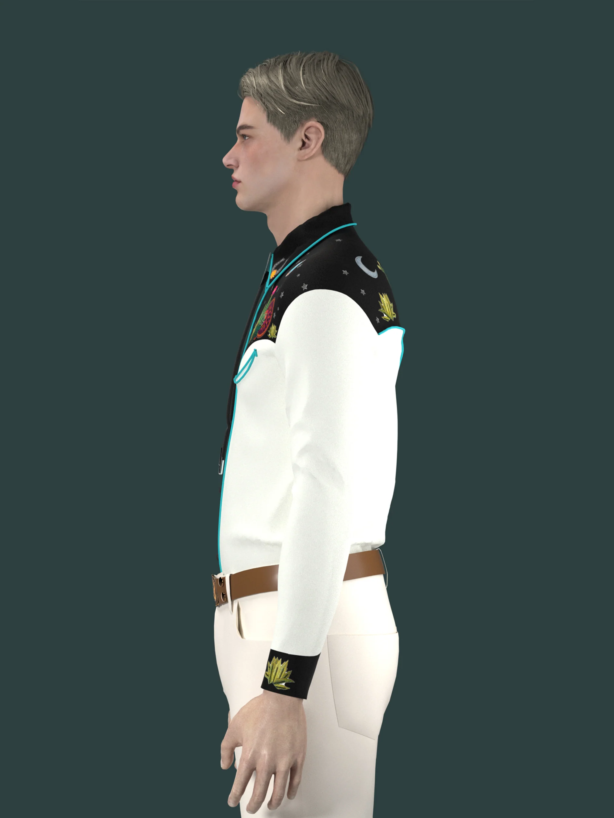 Cosmic Cactus Western Shirt - Image 8