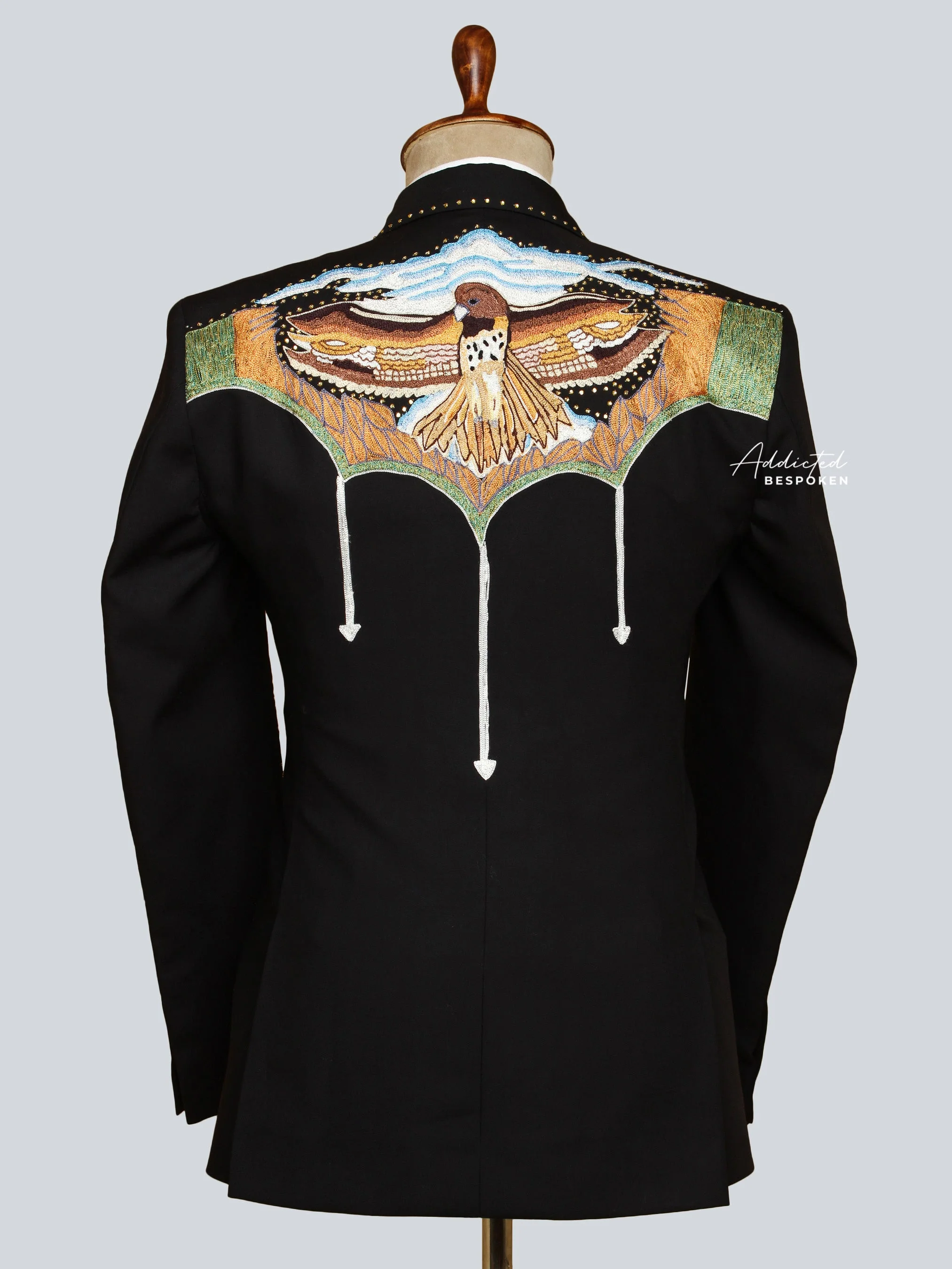Cowboy Eagle Floral Rhinestone Suit - Image 5