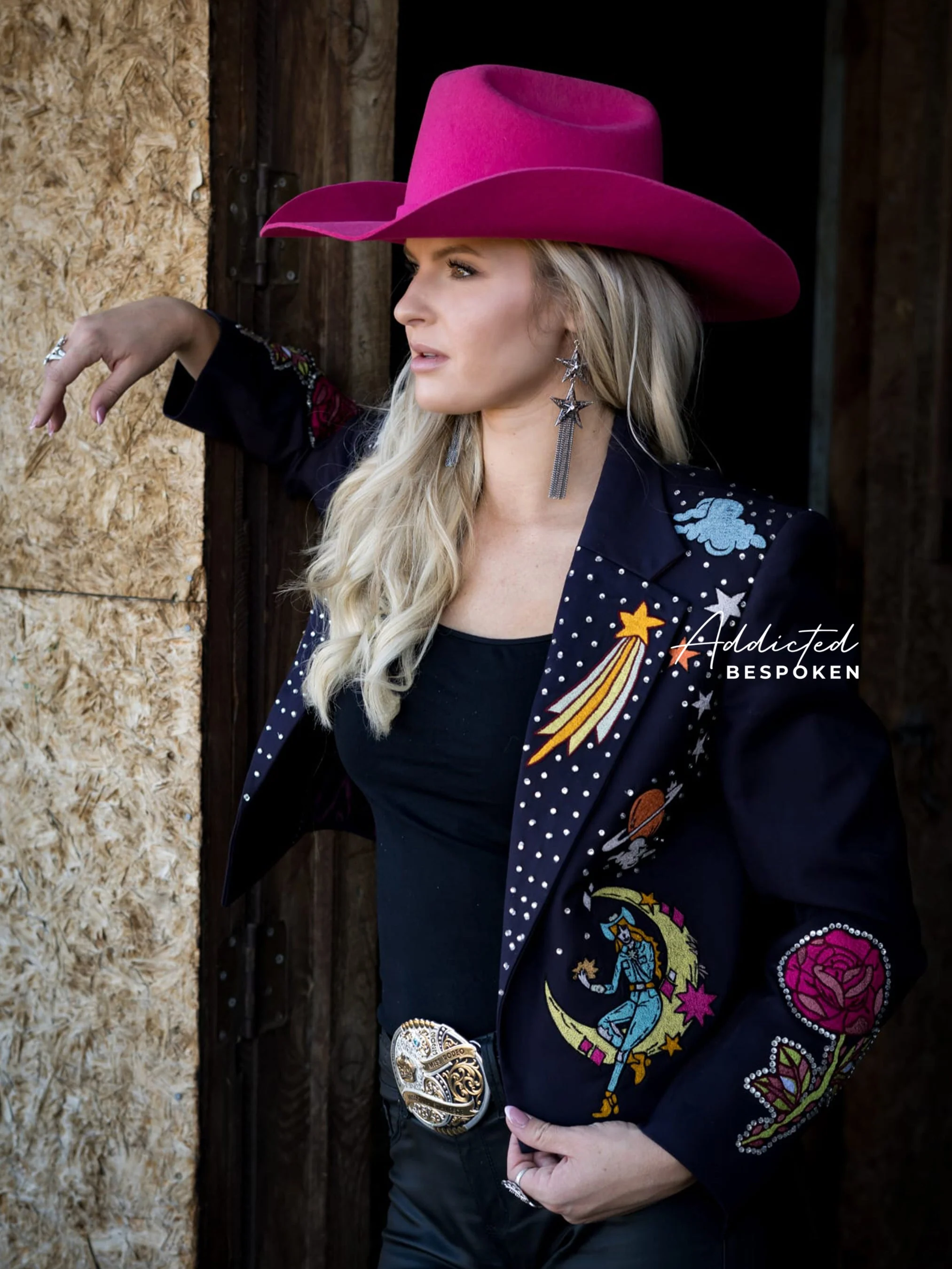 Cowgirl Space Embroidered Blazer - Image 4