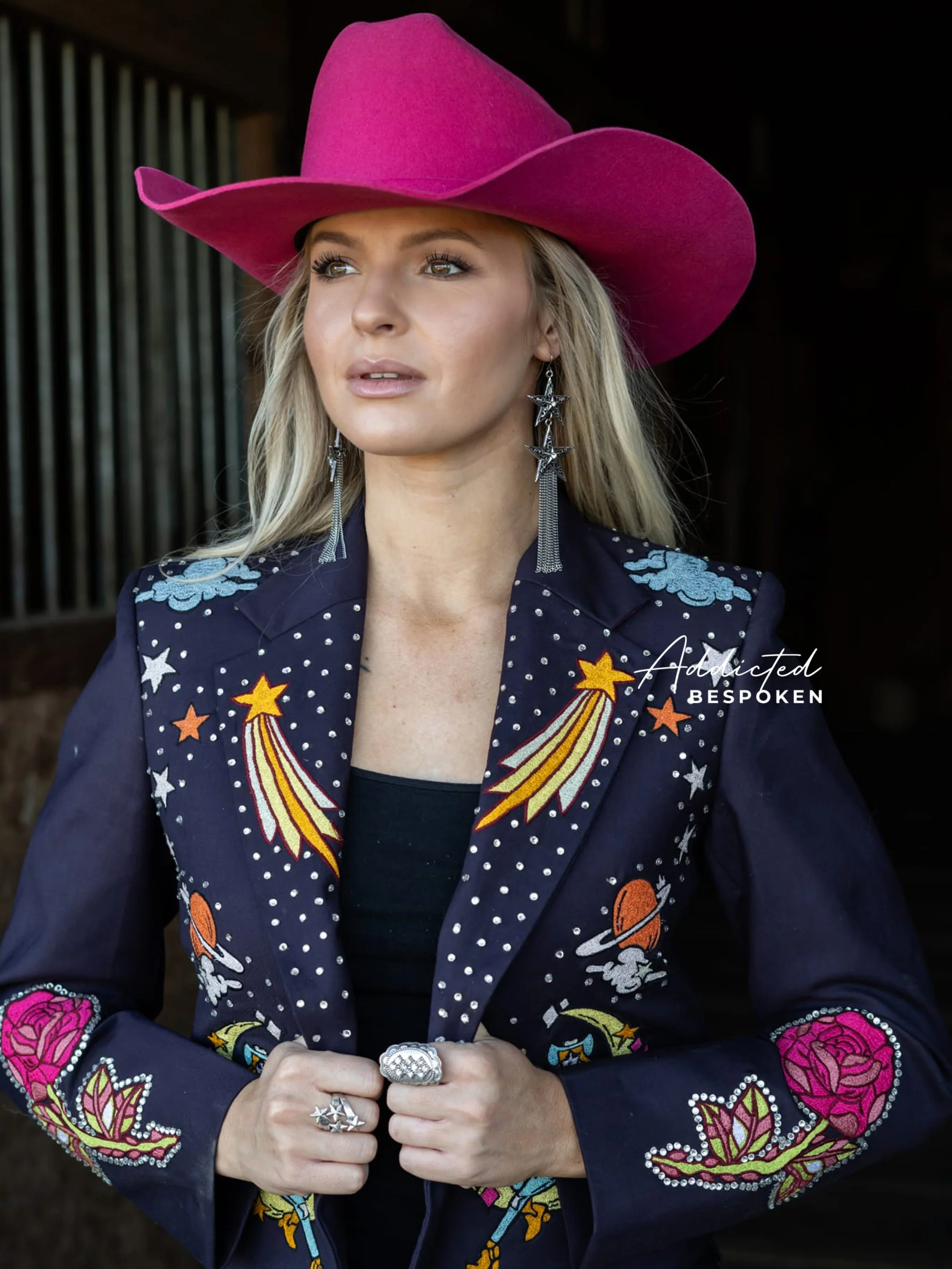 Cowgirl Space Embroidered Blazer - Image 6