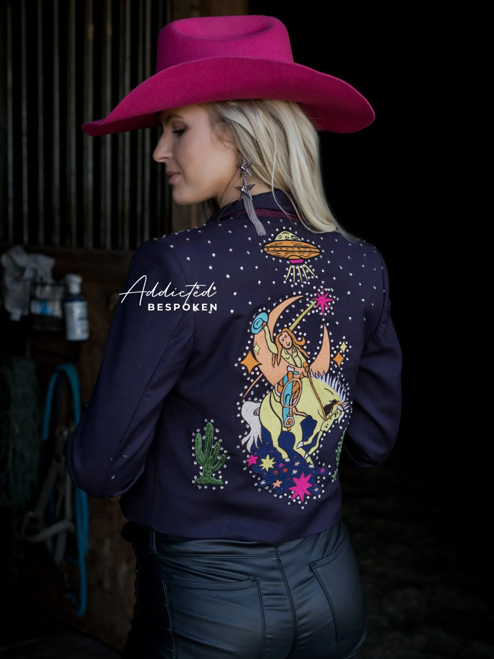Cowgirl Space Embroidered Blazer - Image 8