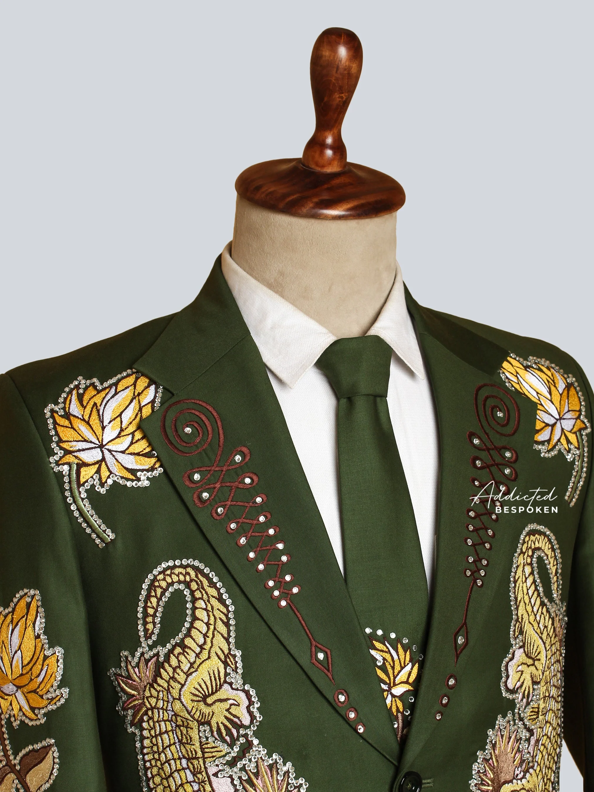 Crocodile Embellished Cowboy Suit - Image 4
