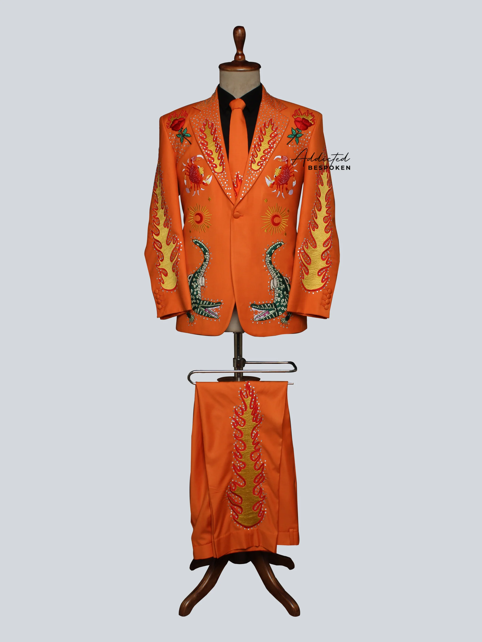 Crocodile Embroidered Suit - Image 2