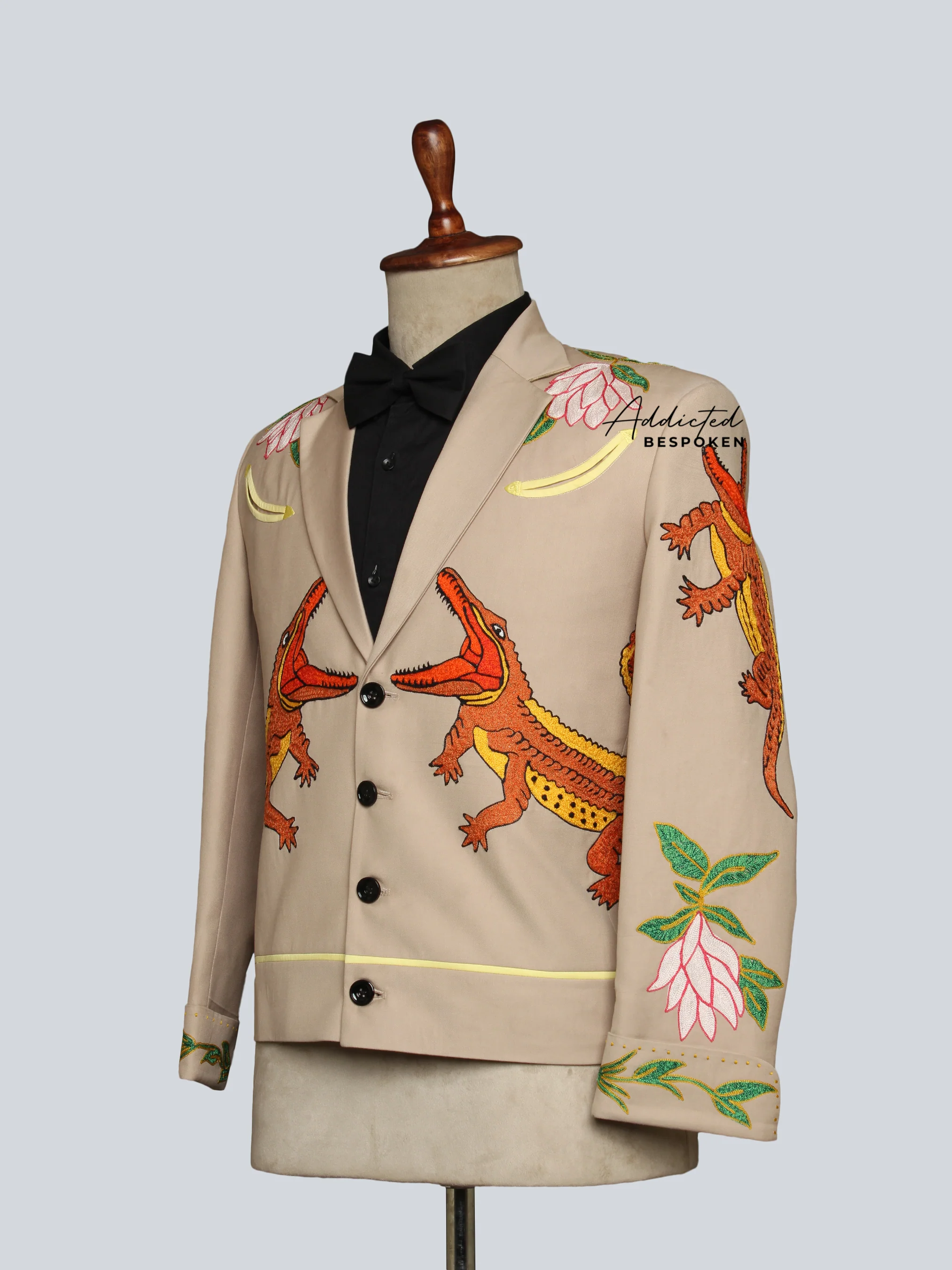 Crocodile-Themed Wedding Suit - Image 3