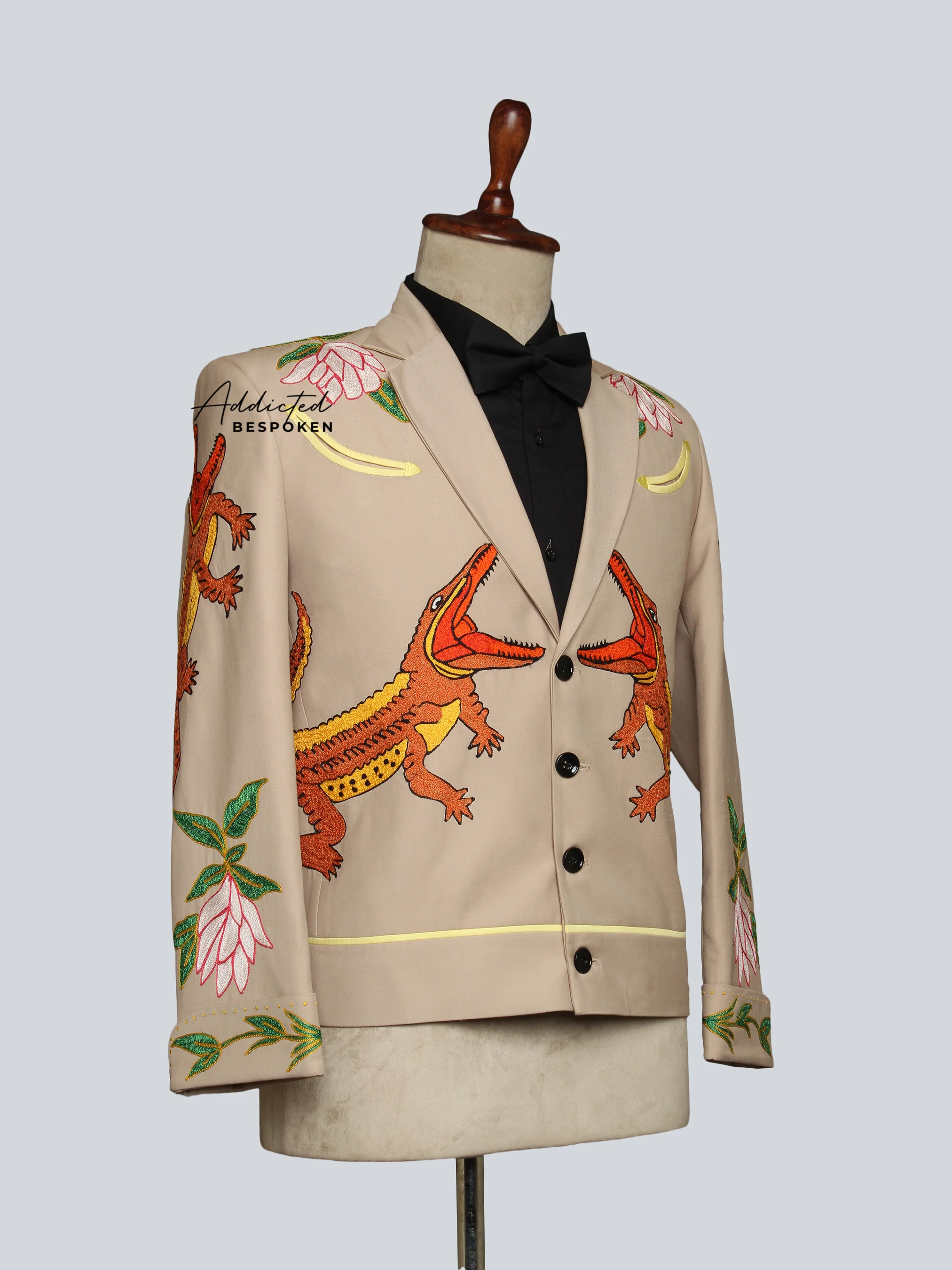 Crocodile-Themed Wedding Suit - Image 4